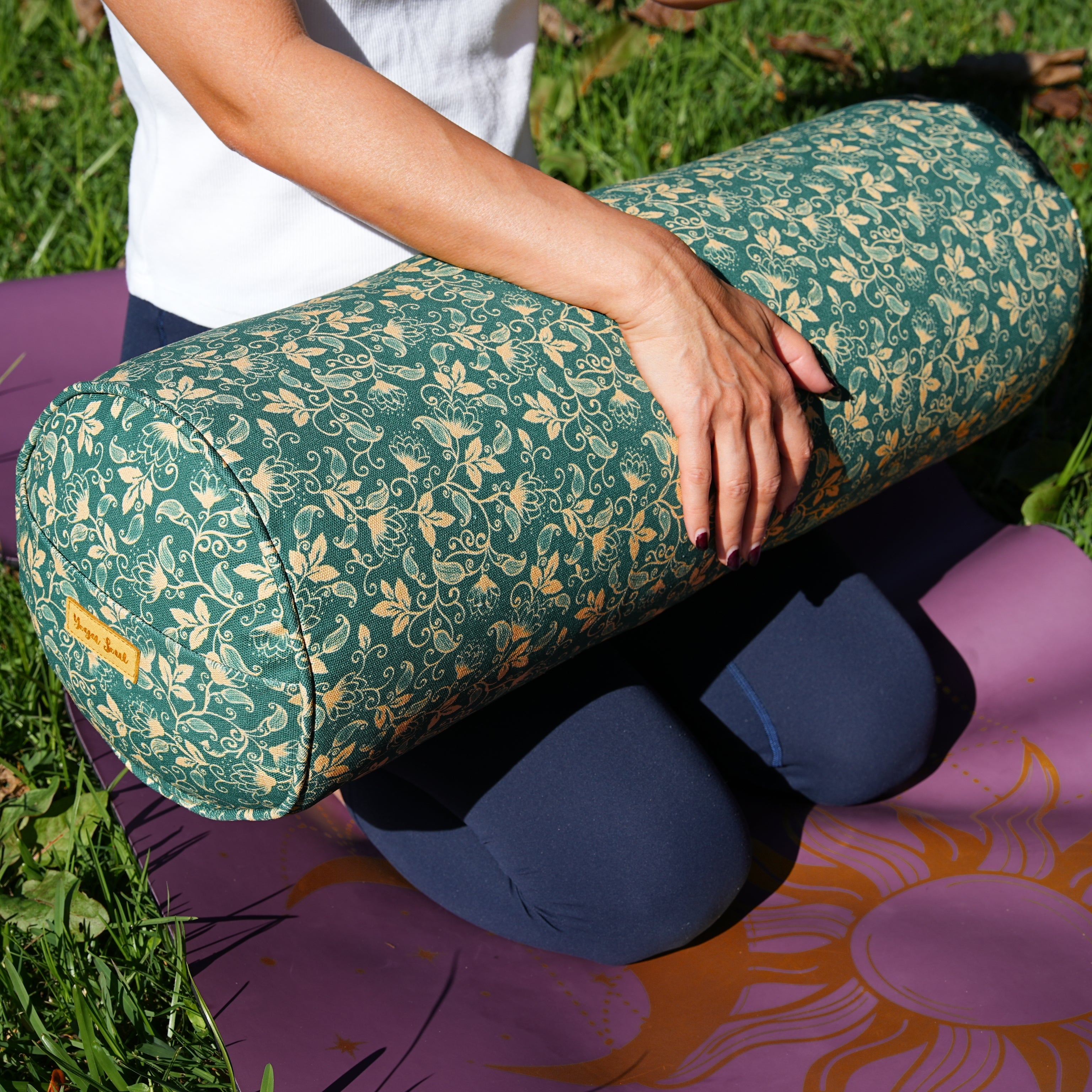 Round Yoga Bolster | Shanti Lotus| Forrest