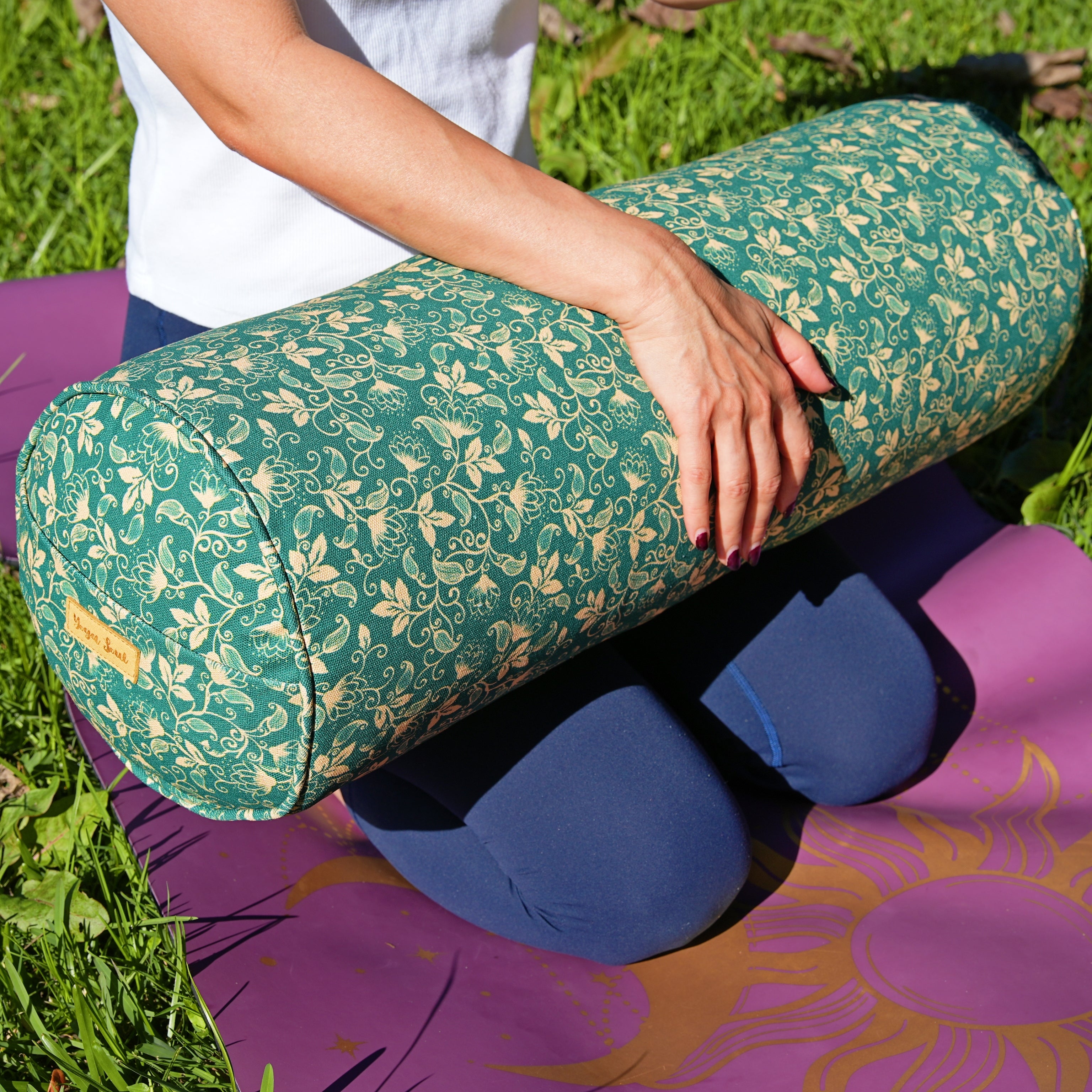 Round Yoga Bolster | Shanti Lotus| Forrest