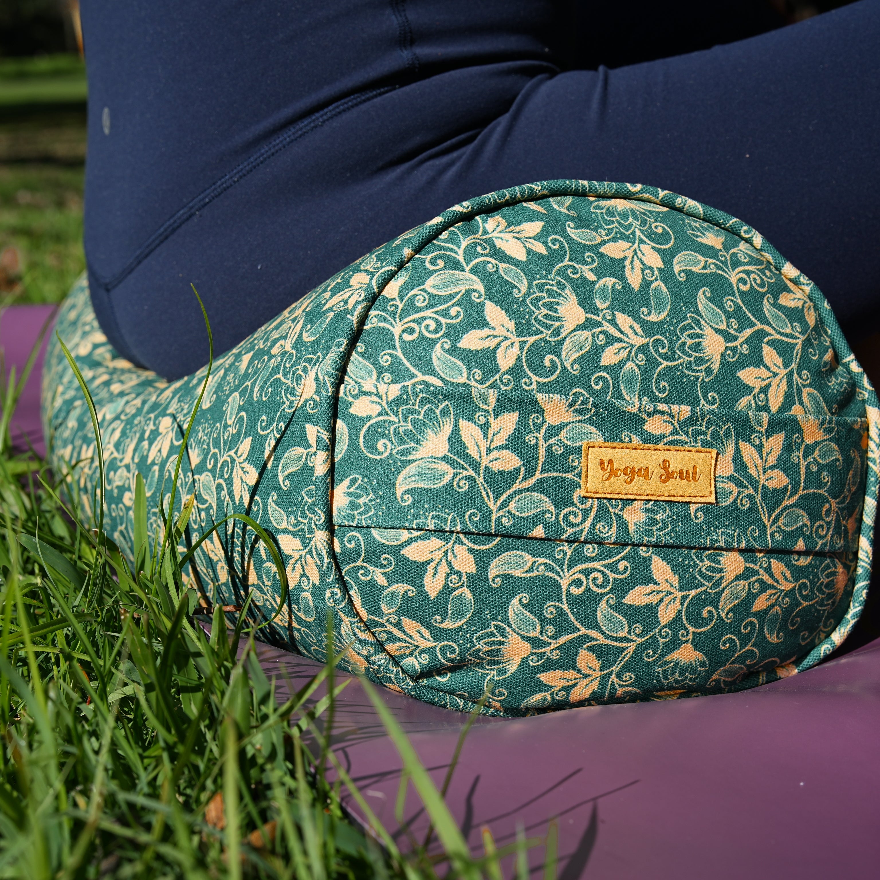 Round Yoga Bolster | Shanti Lotus| Forrest