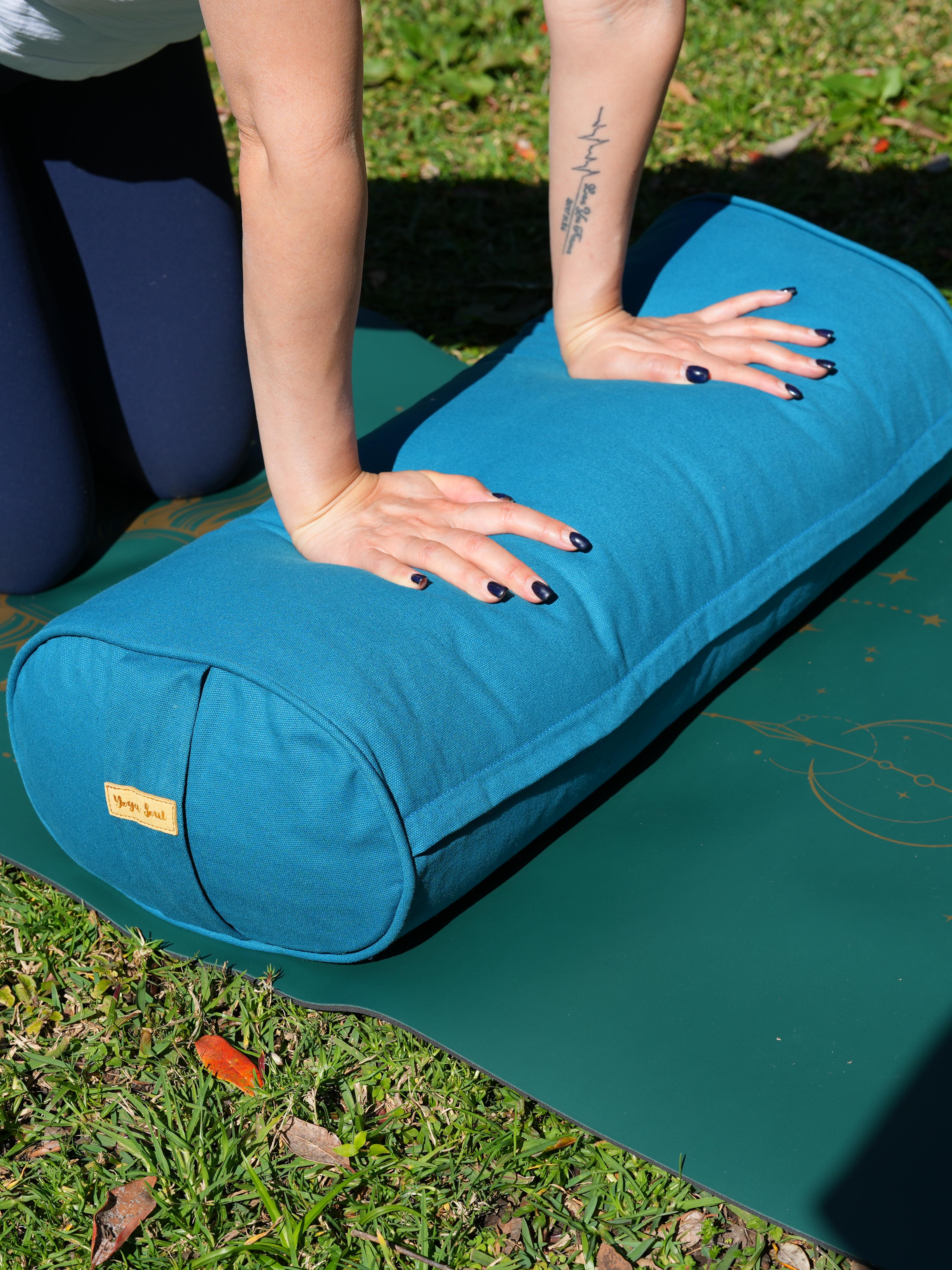 Oval Yoga Bolster | Pure | Teal
