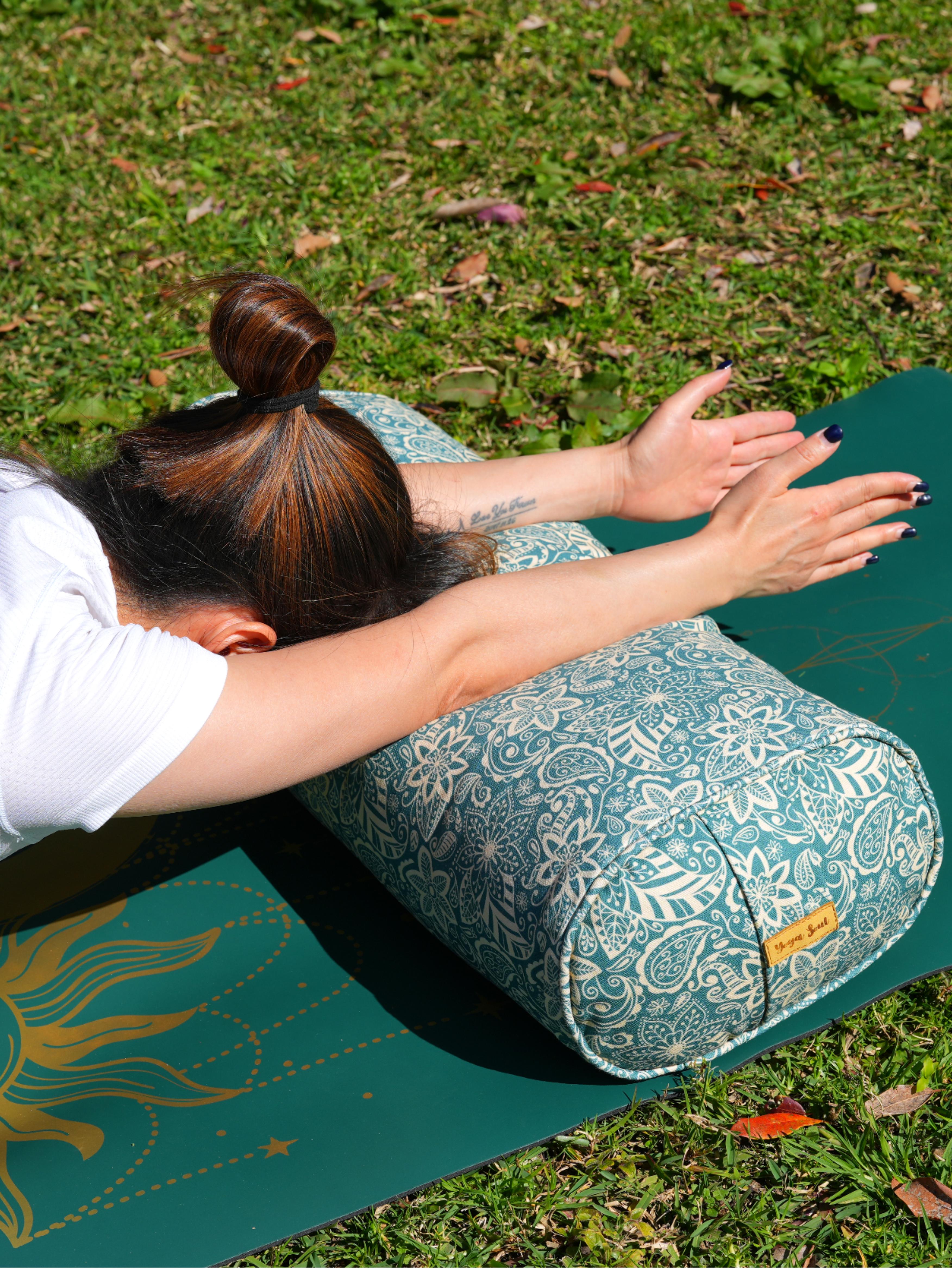 Oval Yoga Bolster | StarFlower | Teal