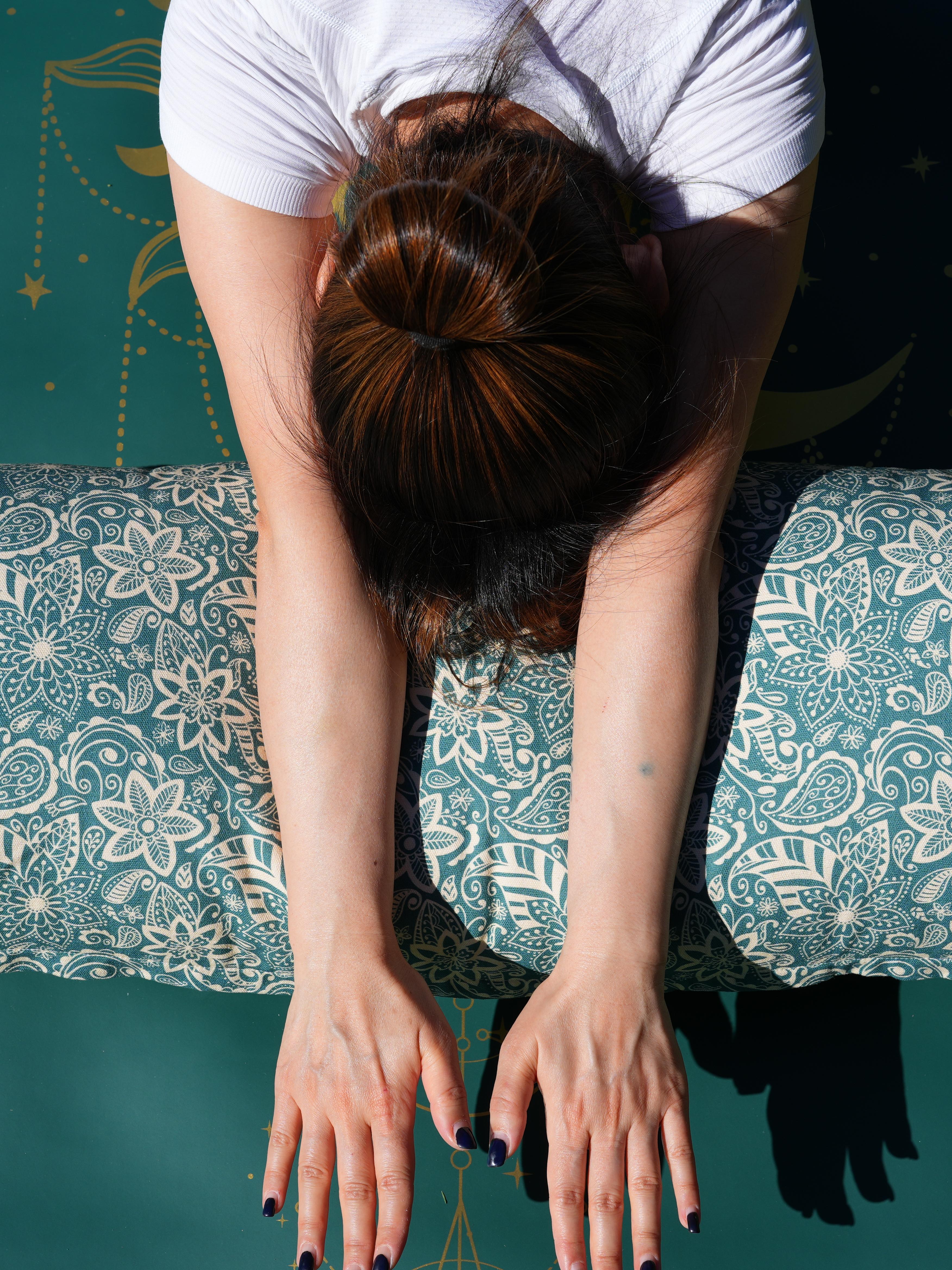 Oval Yoga Bolster | StarFlower | Teal