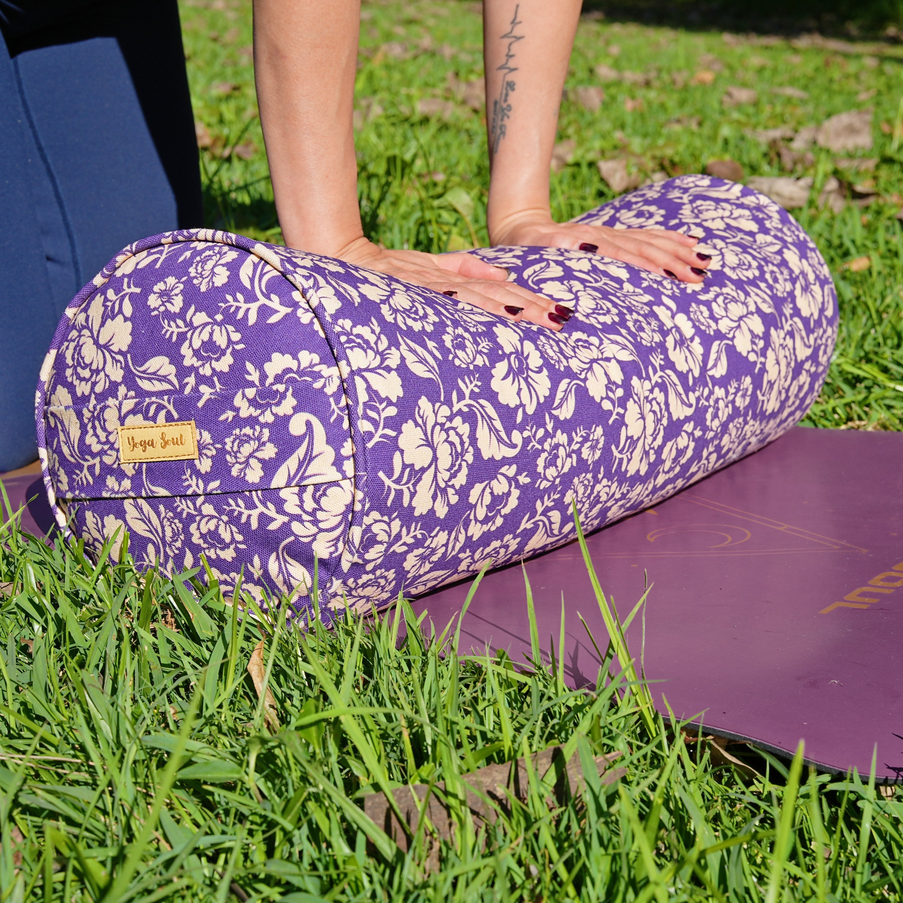 Round Yoga Bolster | Ananda Rose | Mystic Violet