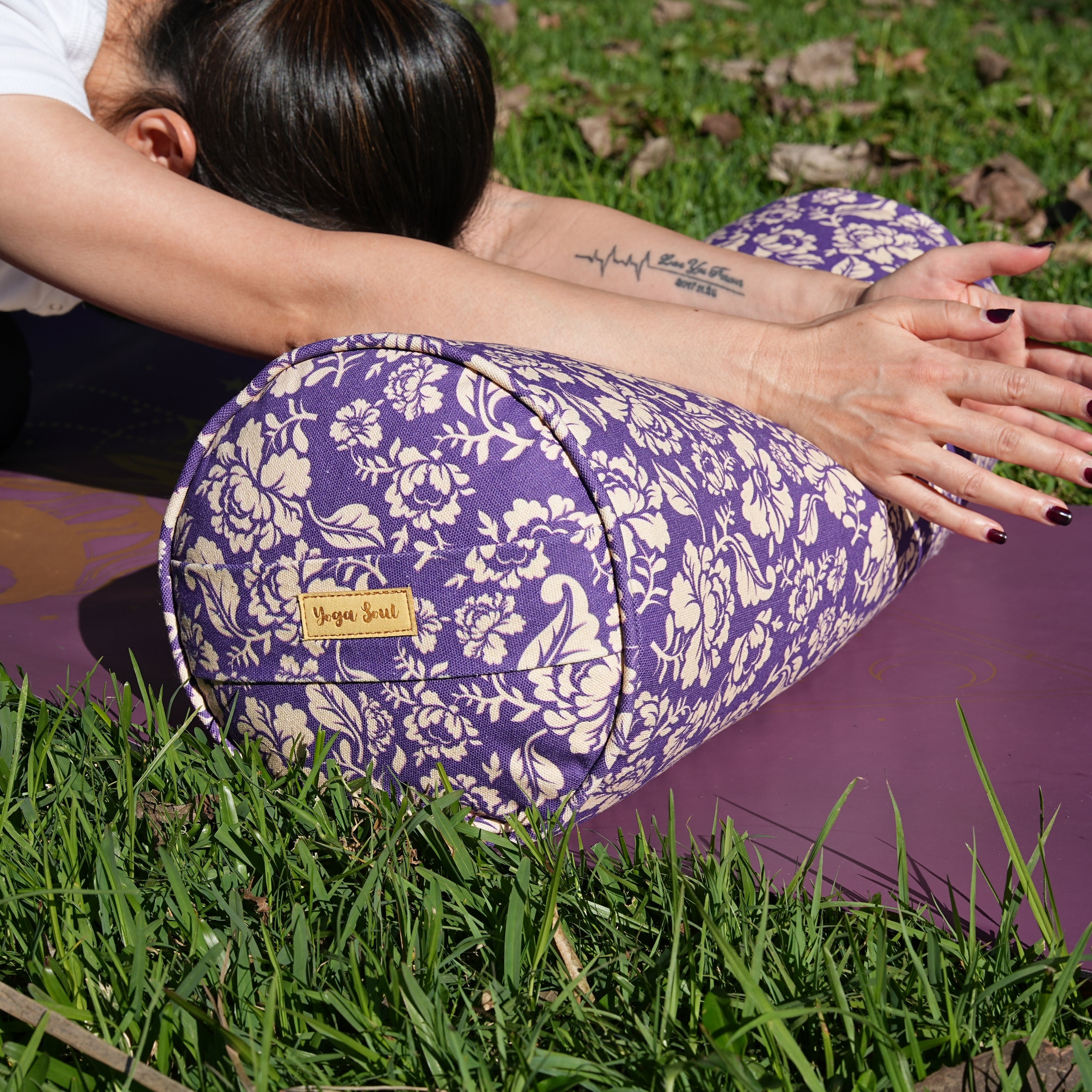 Round Yoga Bolster | Ananda Rose | Mystic Violet