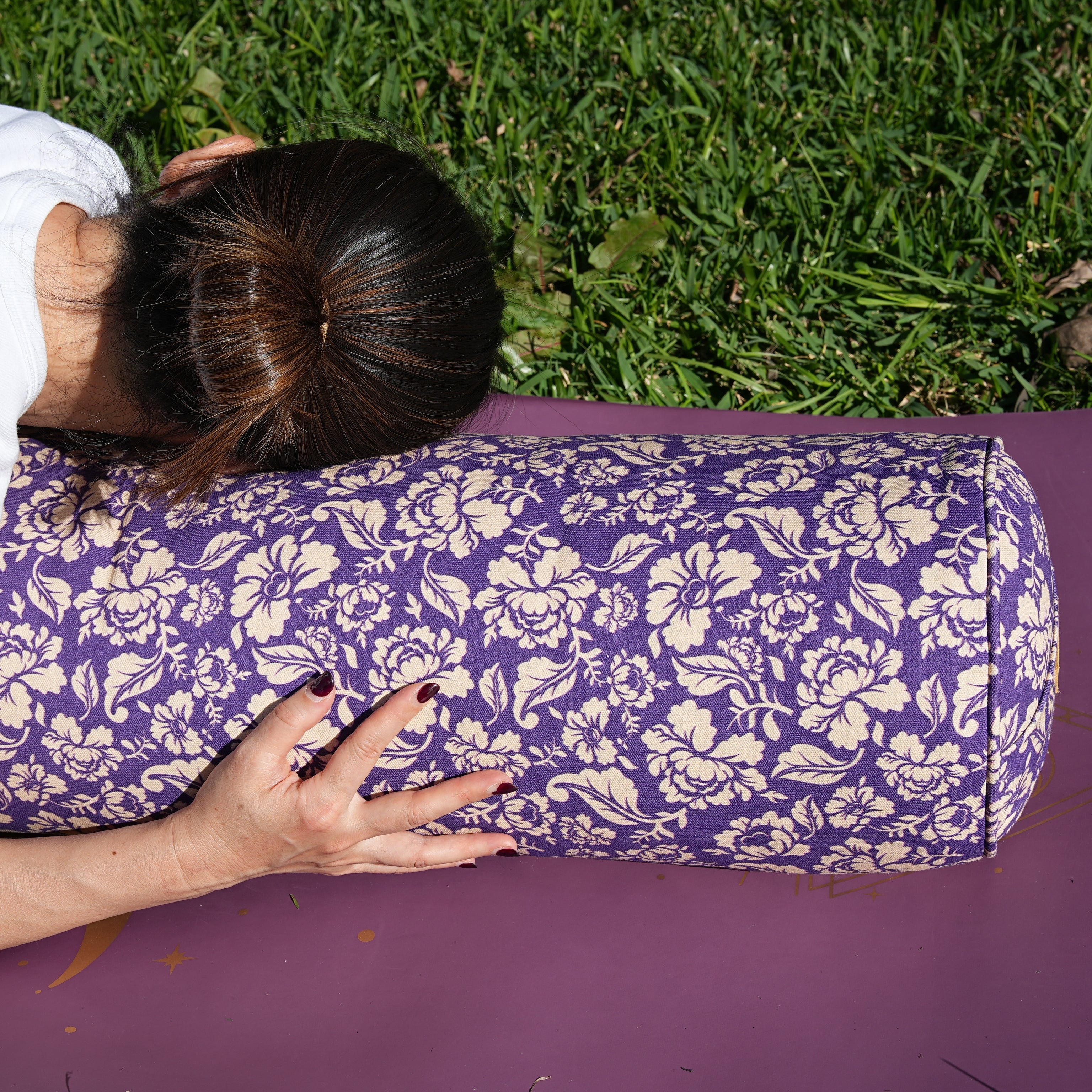 Round Yoga Bolster | Ananda Rose | Mystic Violet