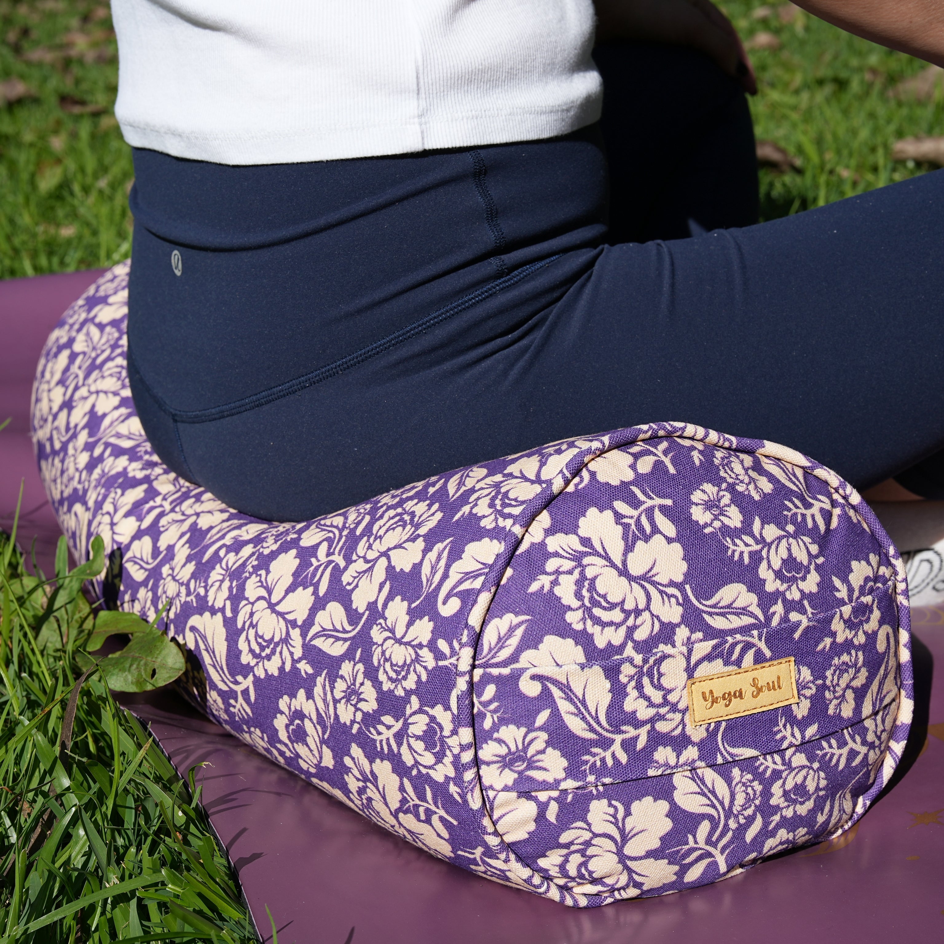 Round Yoga Bolster | Ananda Rose | Mystic Violet
