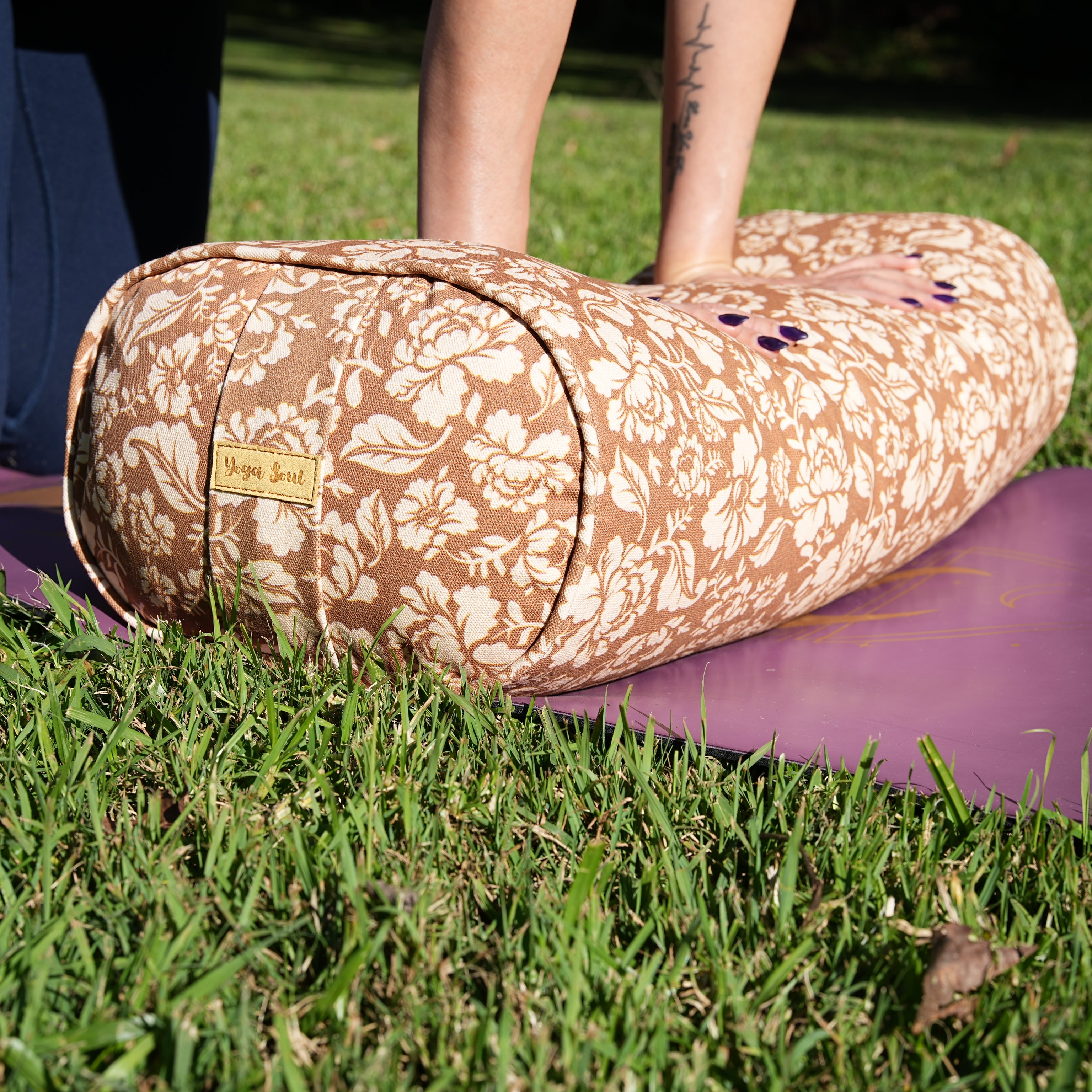 Oval Yoga Bolster | Ananda Rose | Caramel