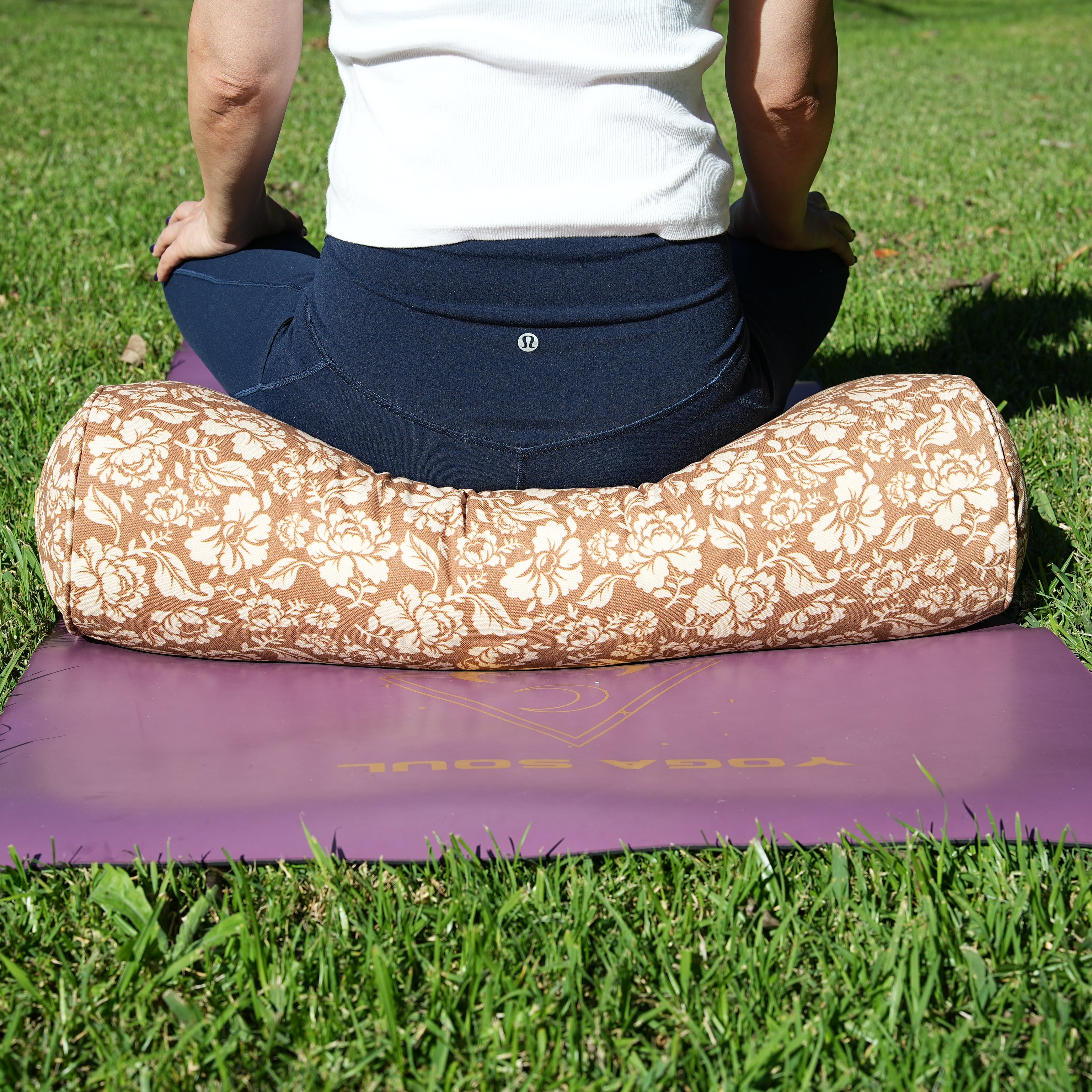 Oval Yoga Bolster | Ananda Rose | Caramel