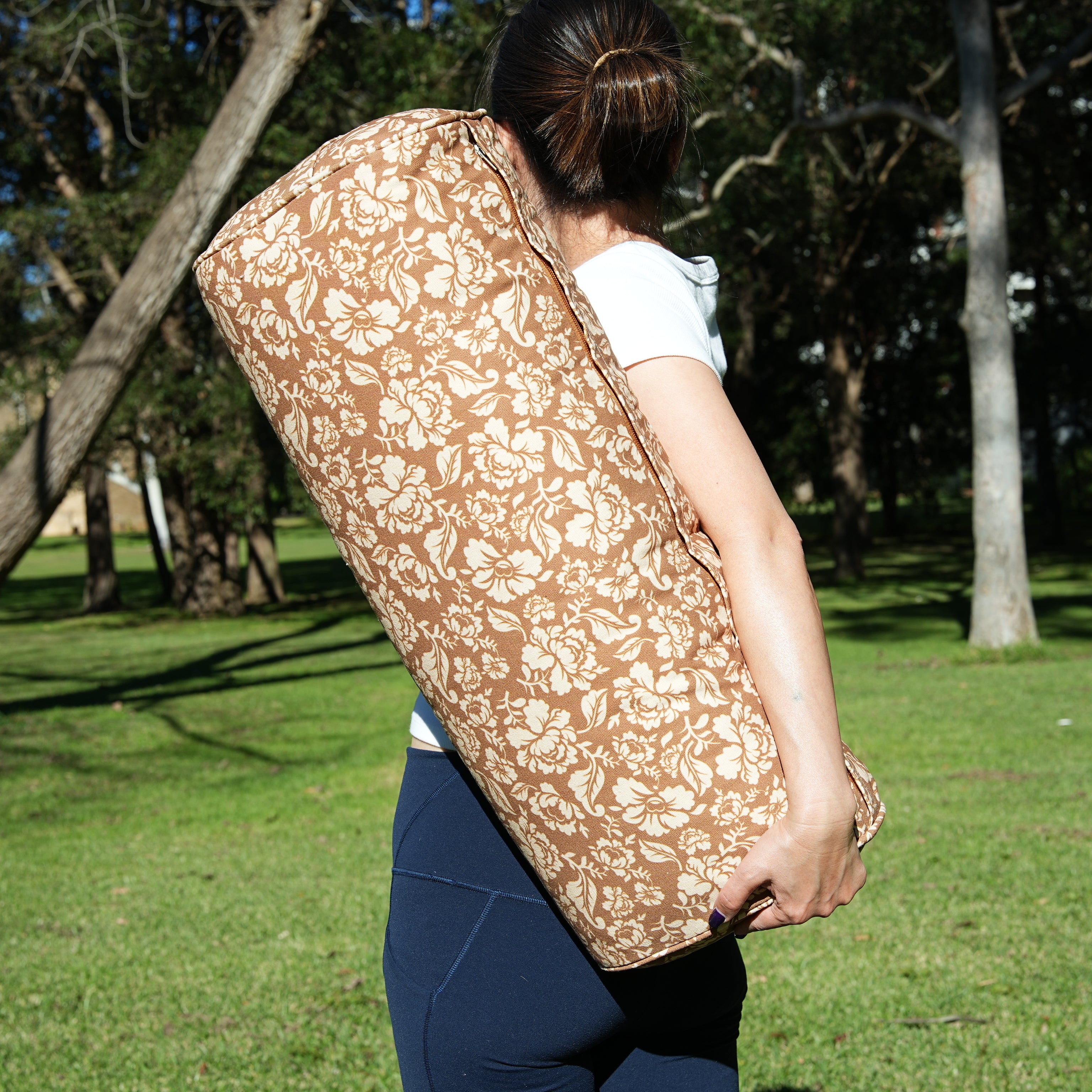 Oval Yoga Bolster | Ananda Rose | Caramel