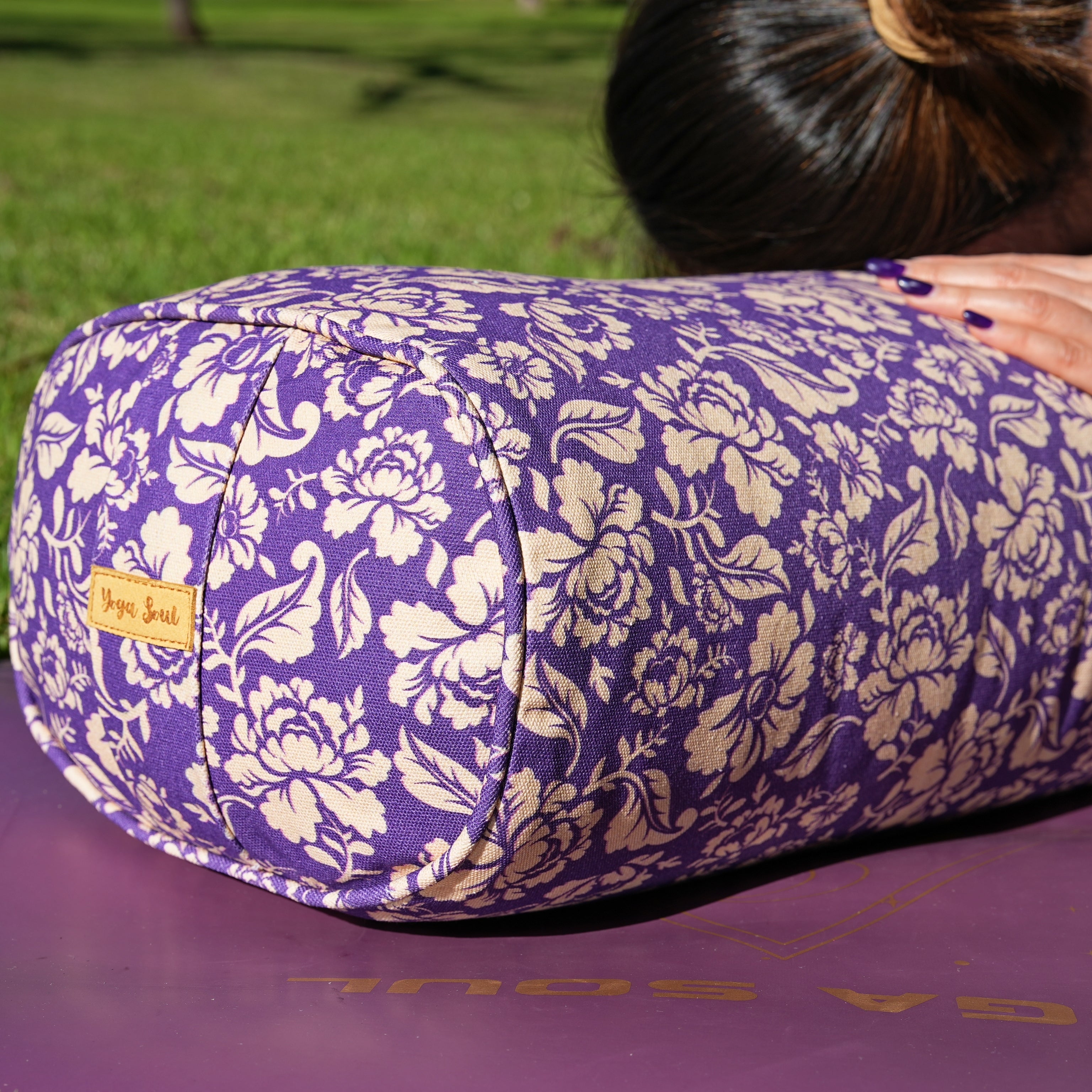 Oval Yoga Bolster | Ananda Rose | Mystic Violet