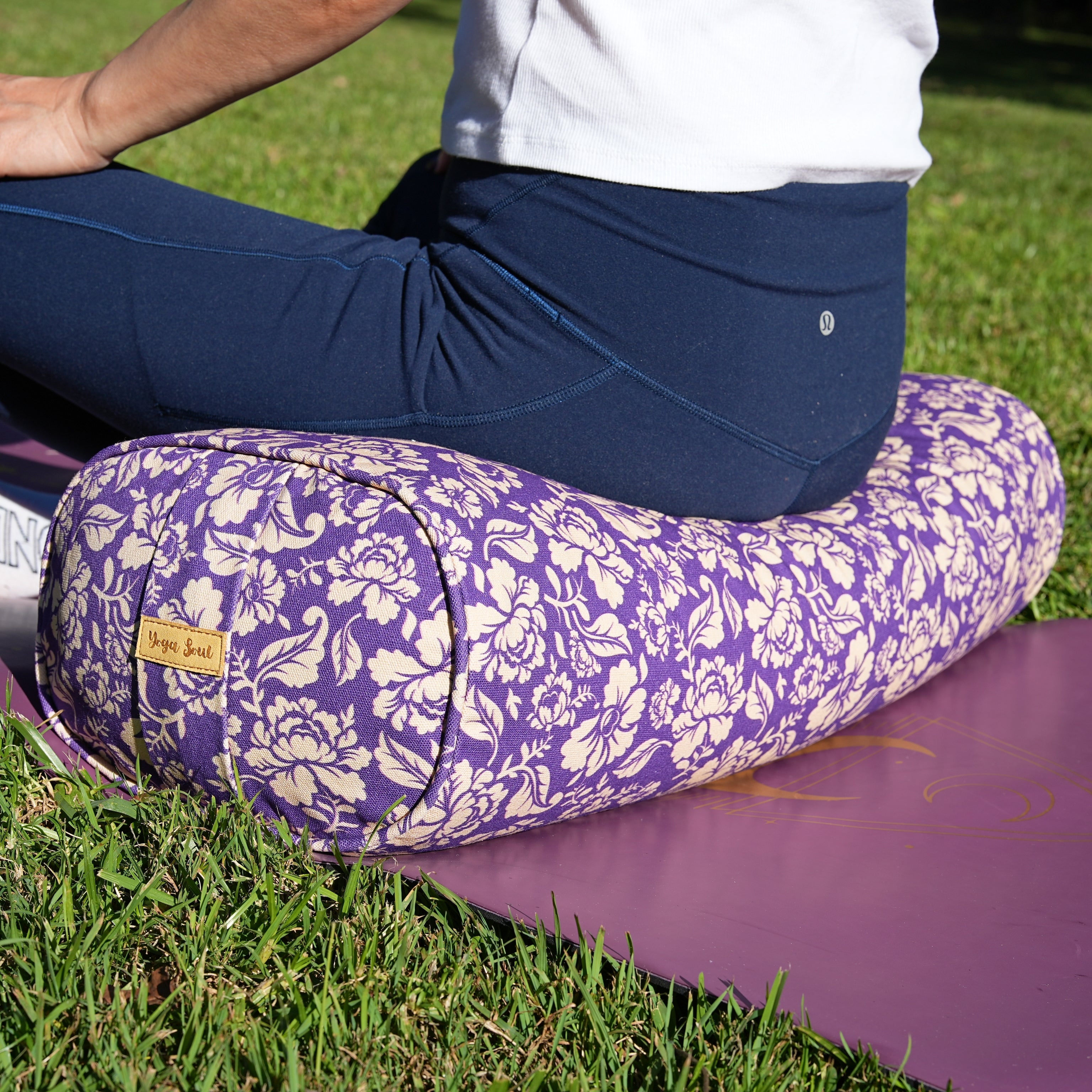 Oval Yoga Bolster | Ananda Rose | Mystic Violet