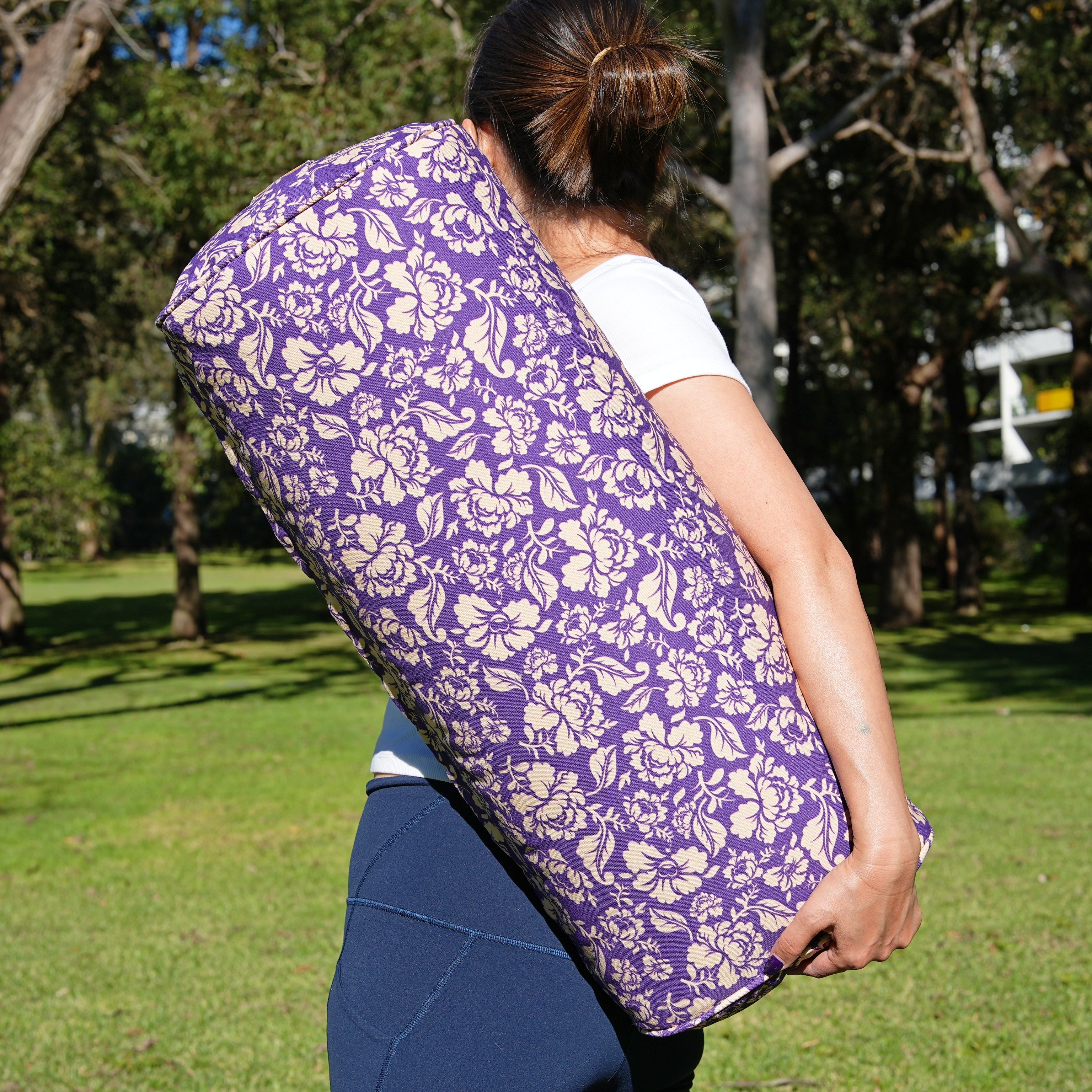 Oval Yoga Bolster | Ananda Rose | Mystic Violet