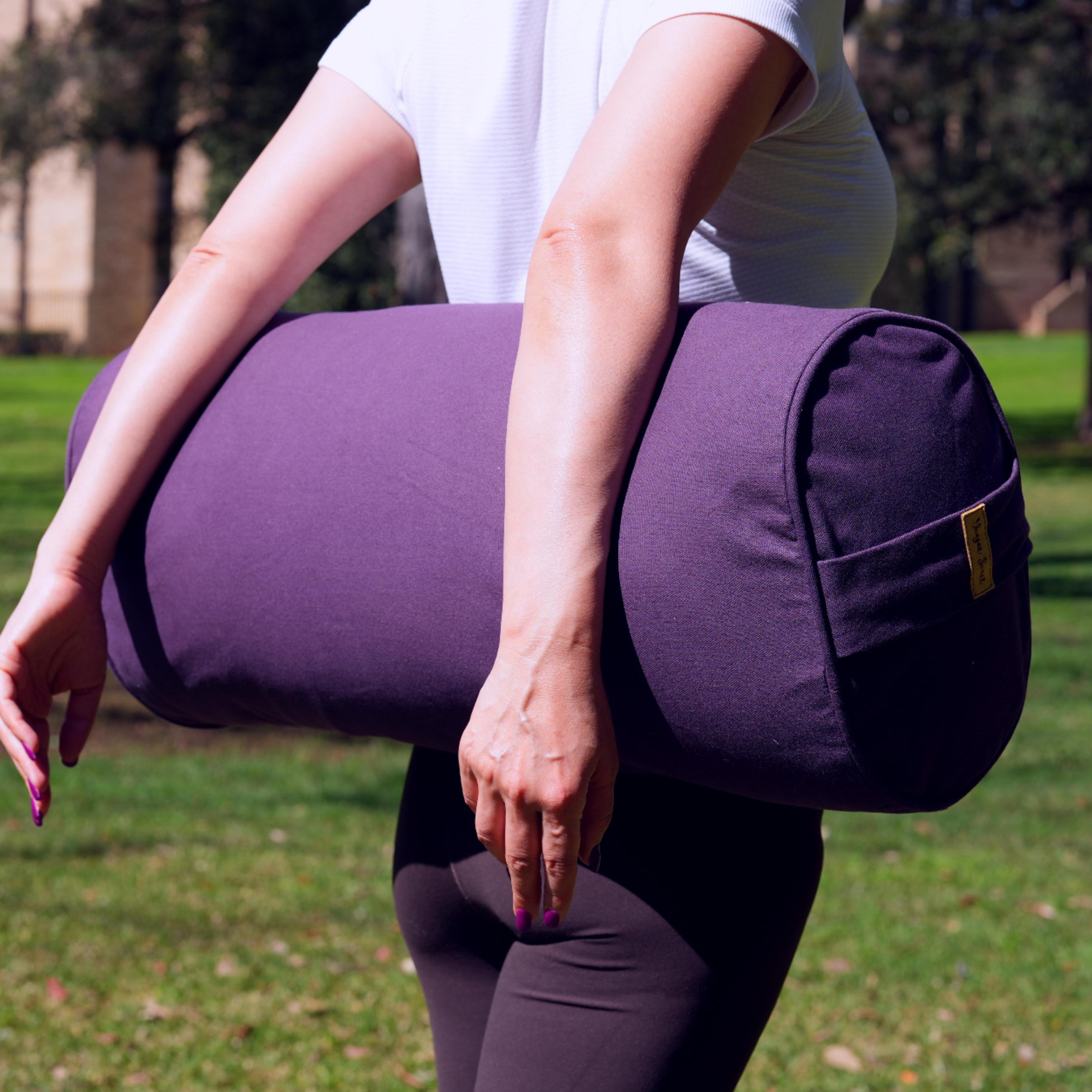 Oval Yoga Bolster | Pure | Purple