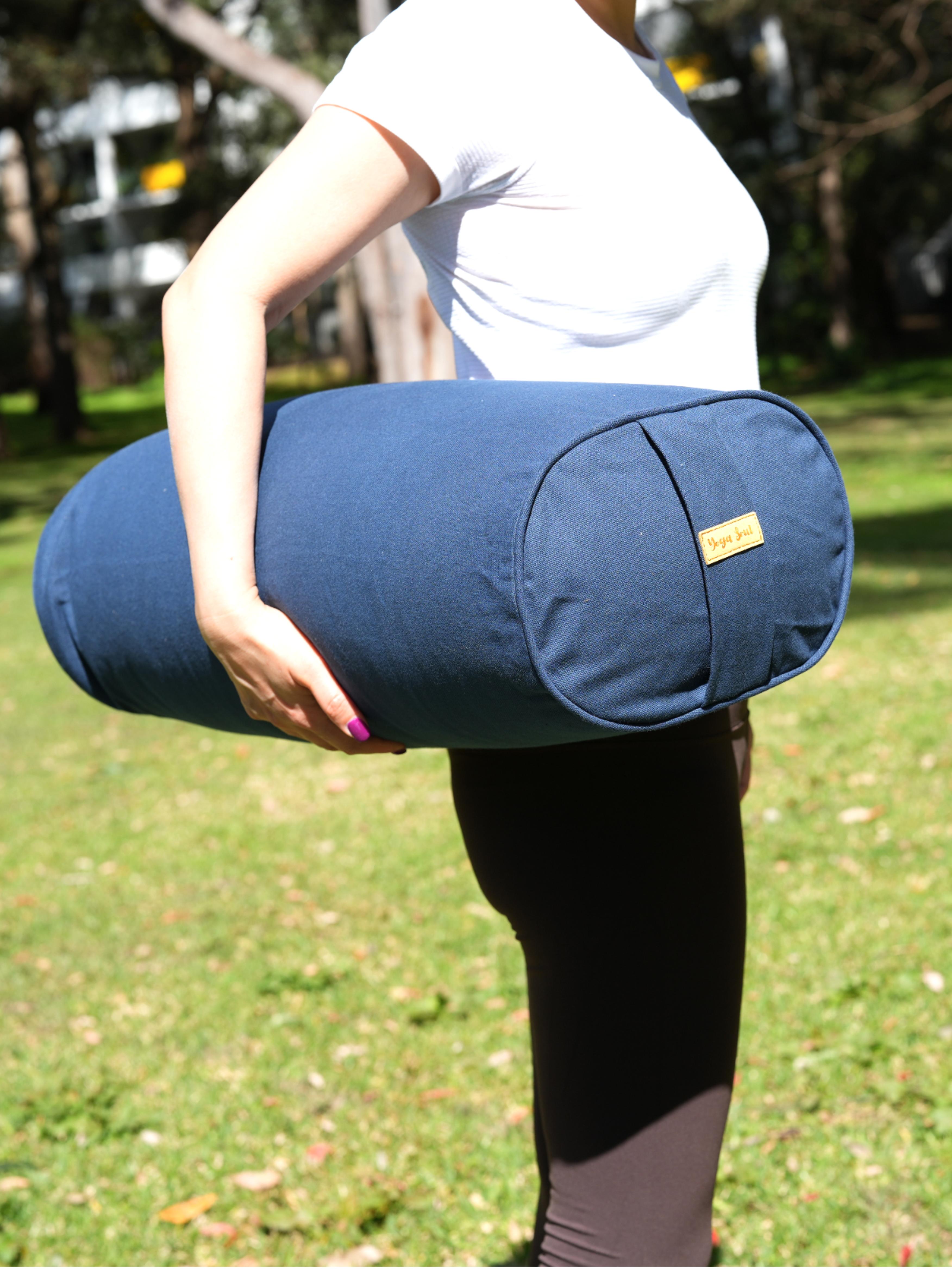Oval Yoga Bolster | Pure | Navy