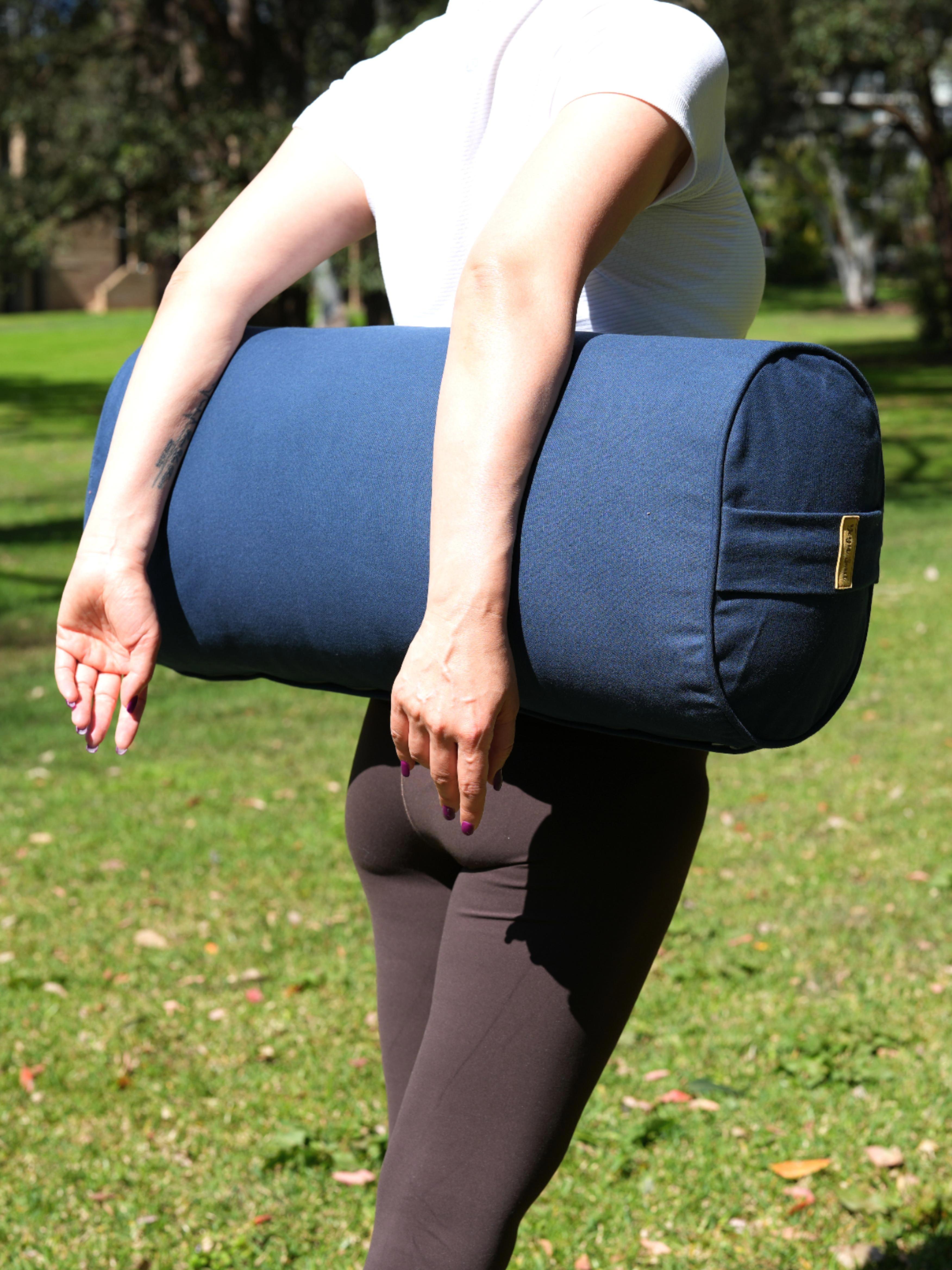 Oval Yoga Bolster | Pure | Navy