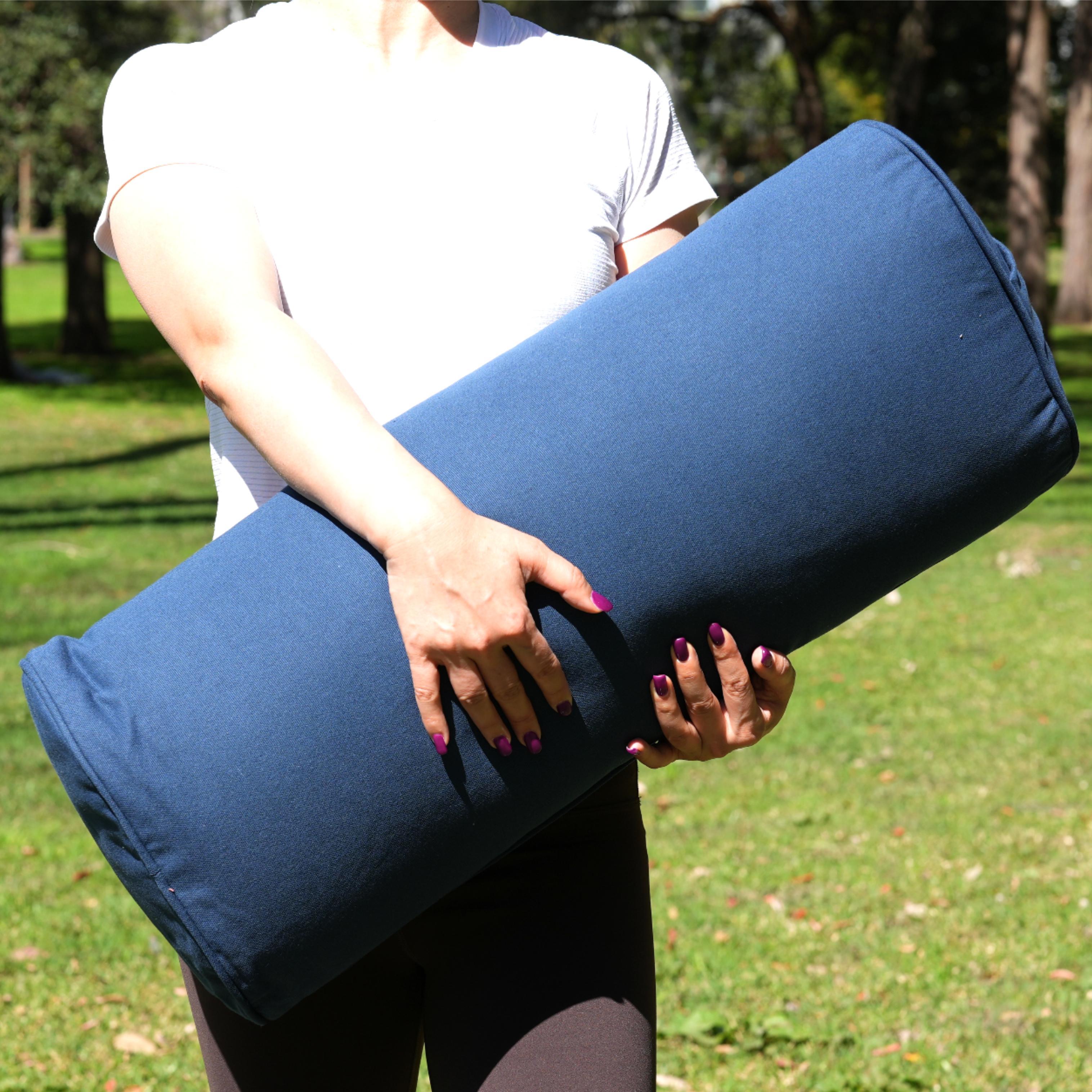 Oval Yoga Bolster | Pure | Navy