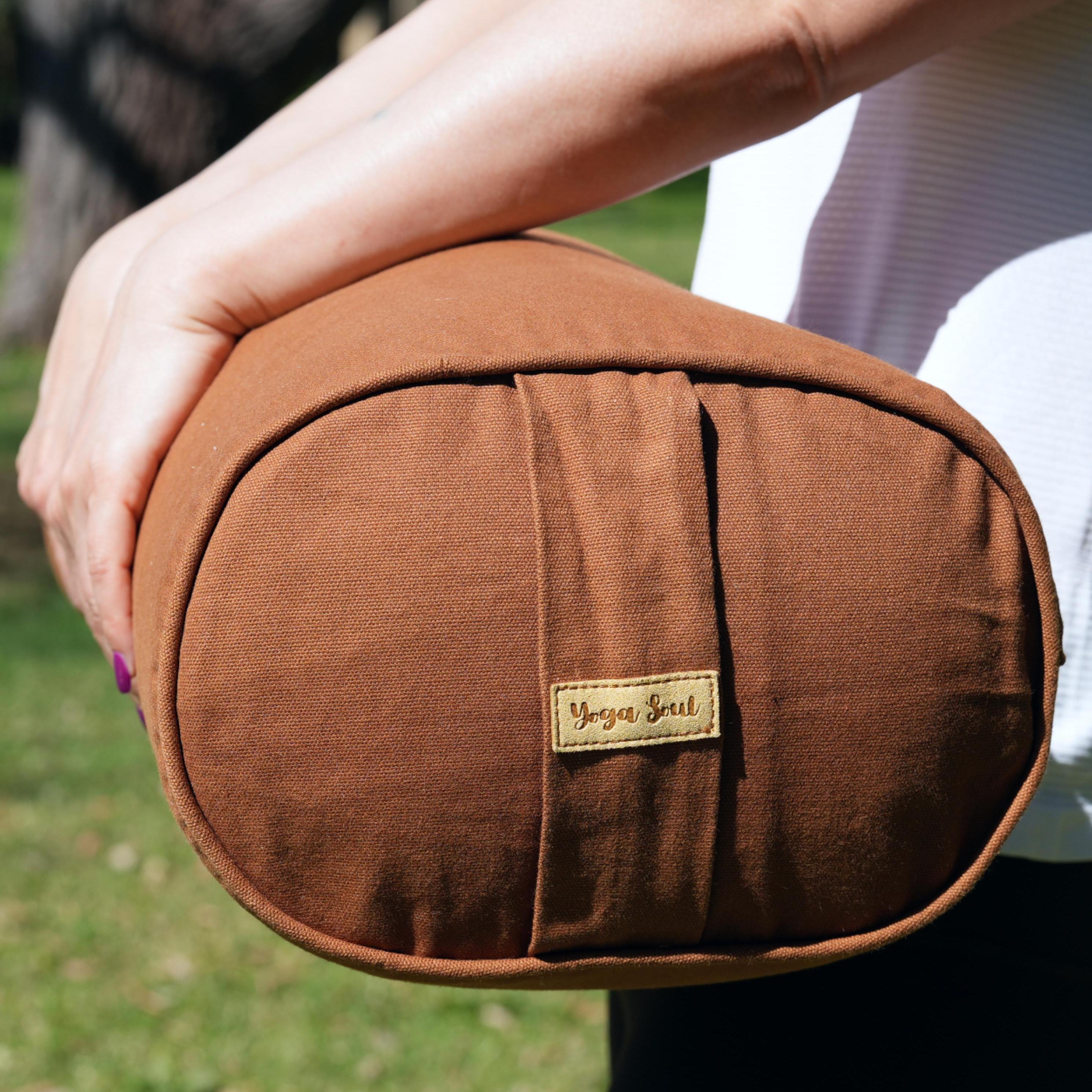 Oval Yoga Bolster | Pure | Caramel