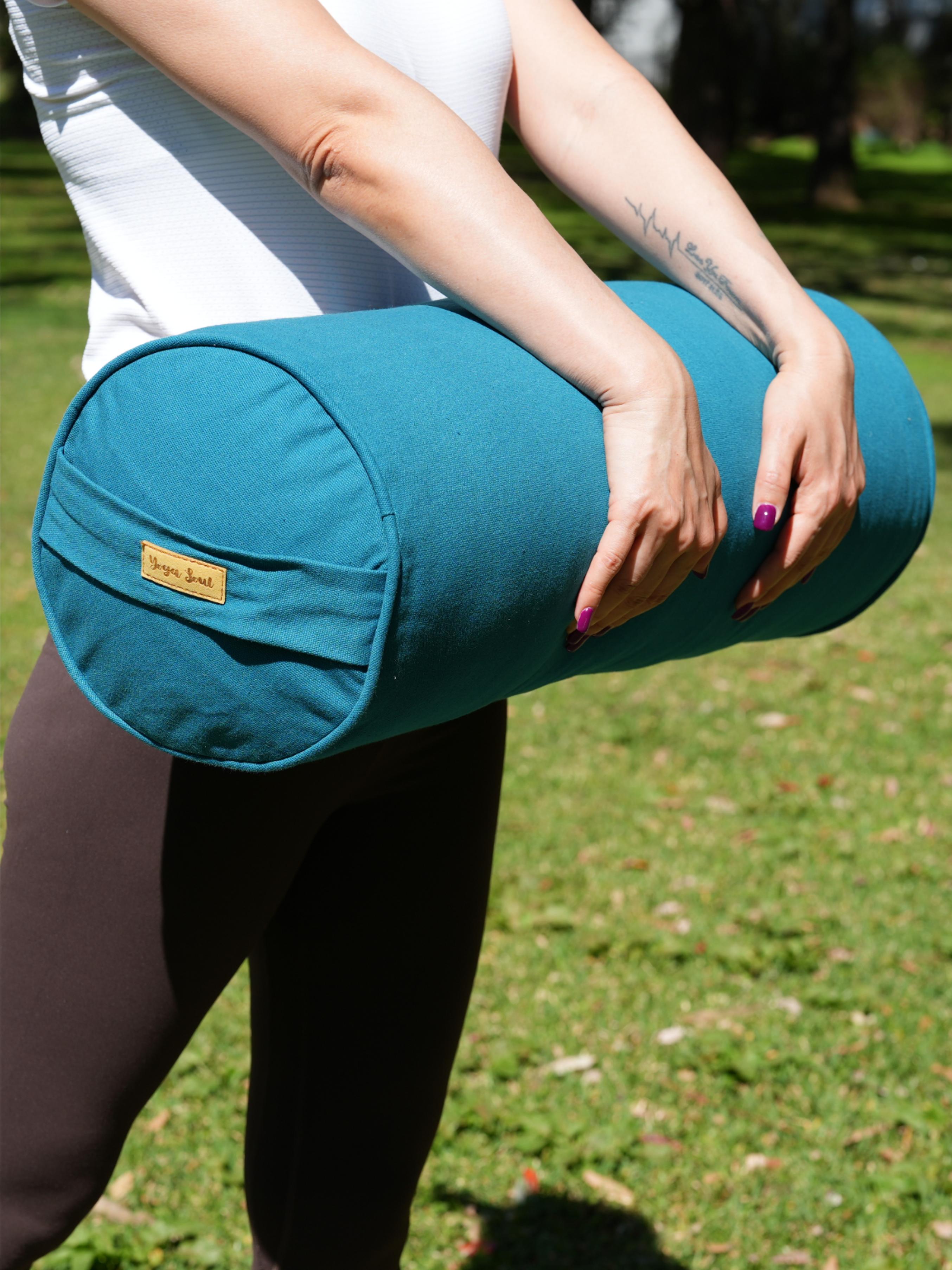 Round Yoga Bolster | Pure | Teal
