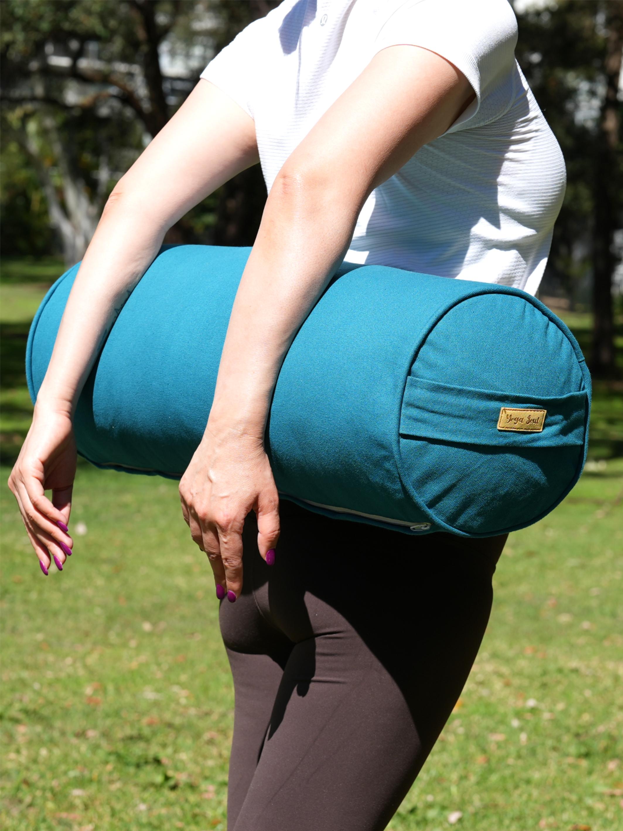Round Yoga Bolster | Pure | Teal