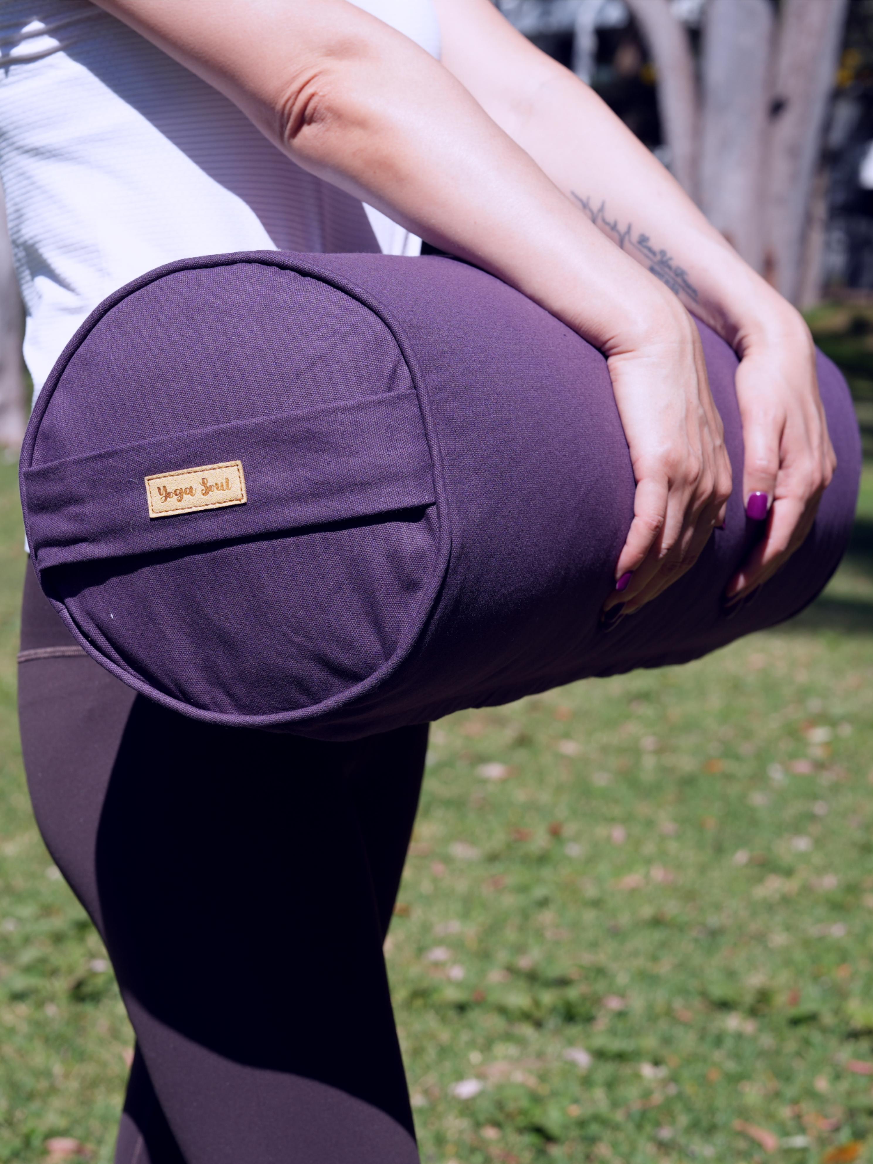 Round Yoga Bolster | Pure | Purple