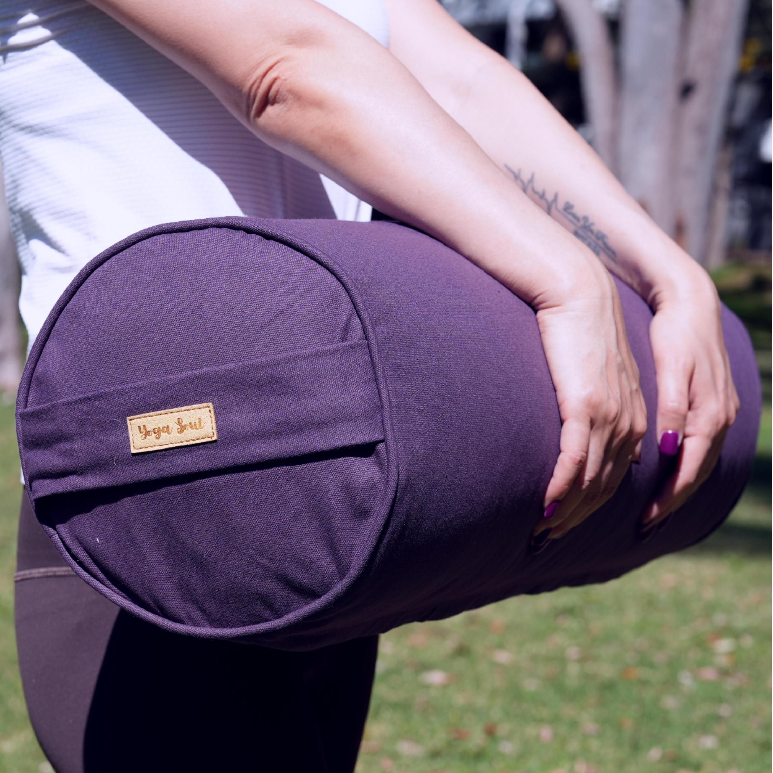 Round Yoga Bolster | Pure | Purple