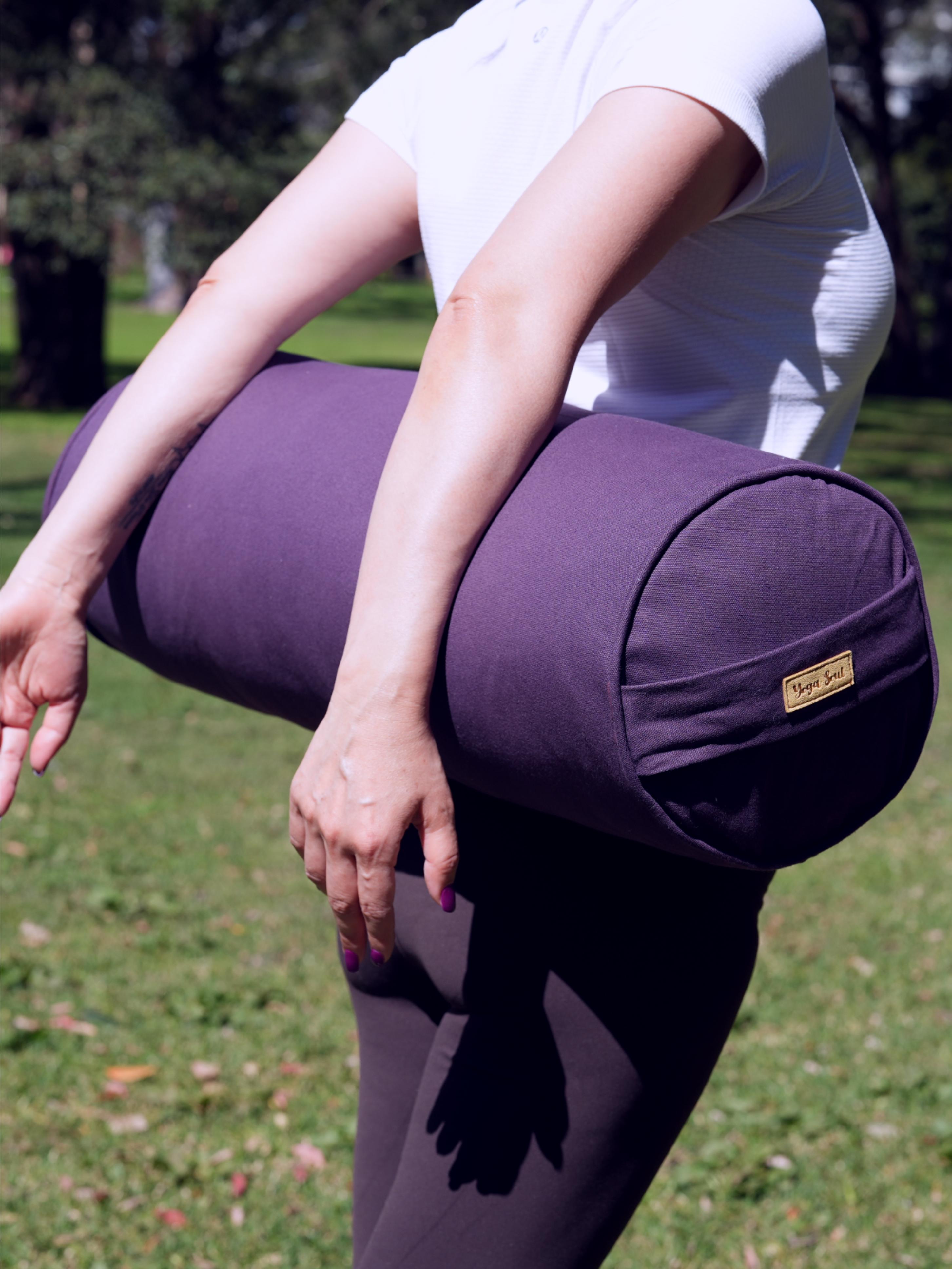 Round Yoga Bolster | Pure | Purple