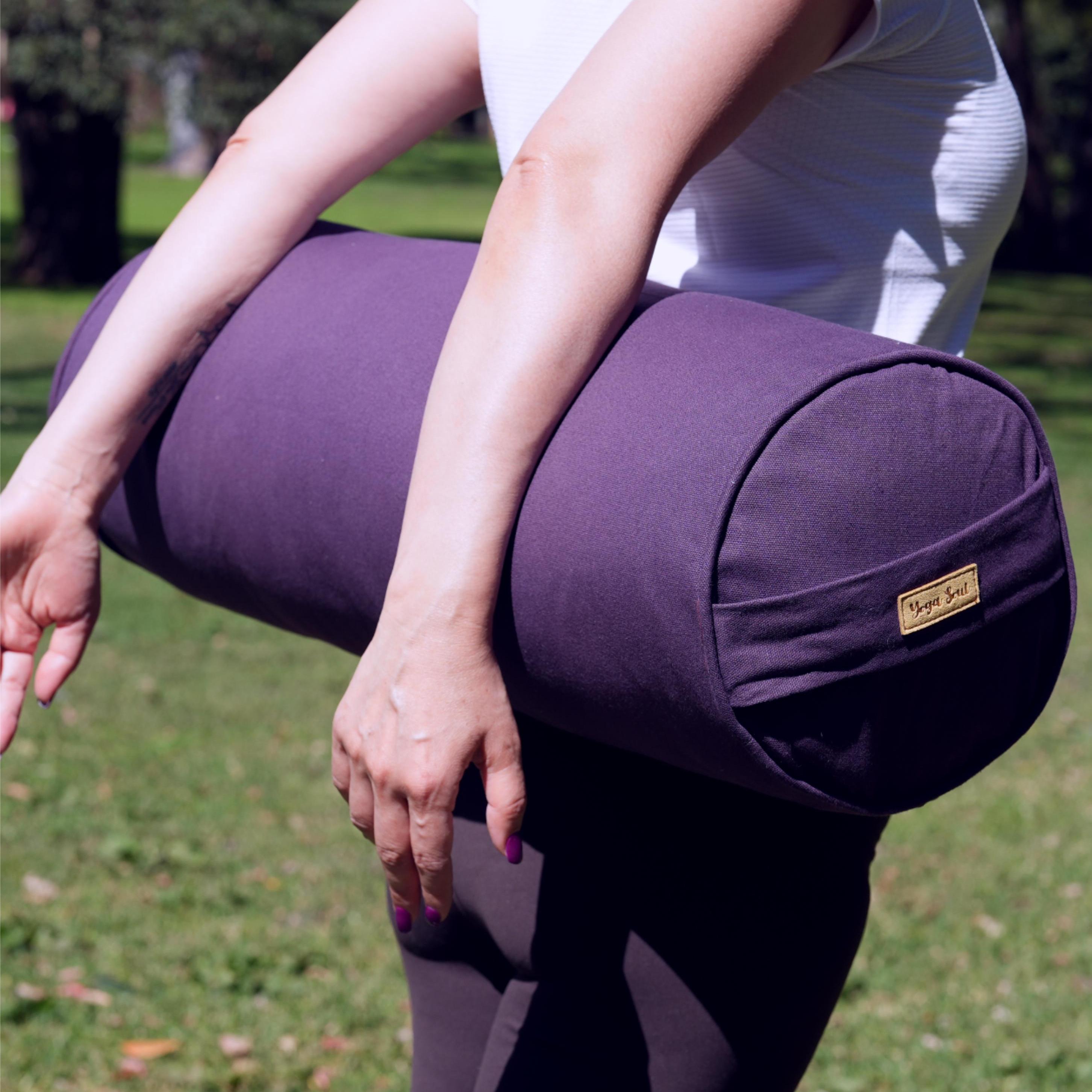 Round Yoga Bolster | Pure | Purple