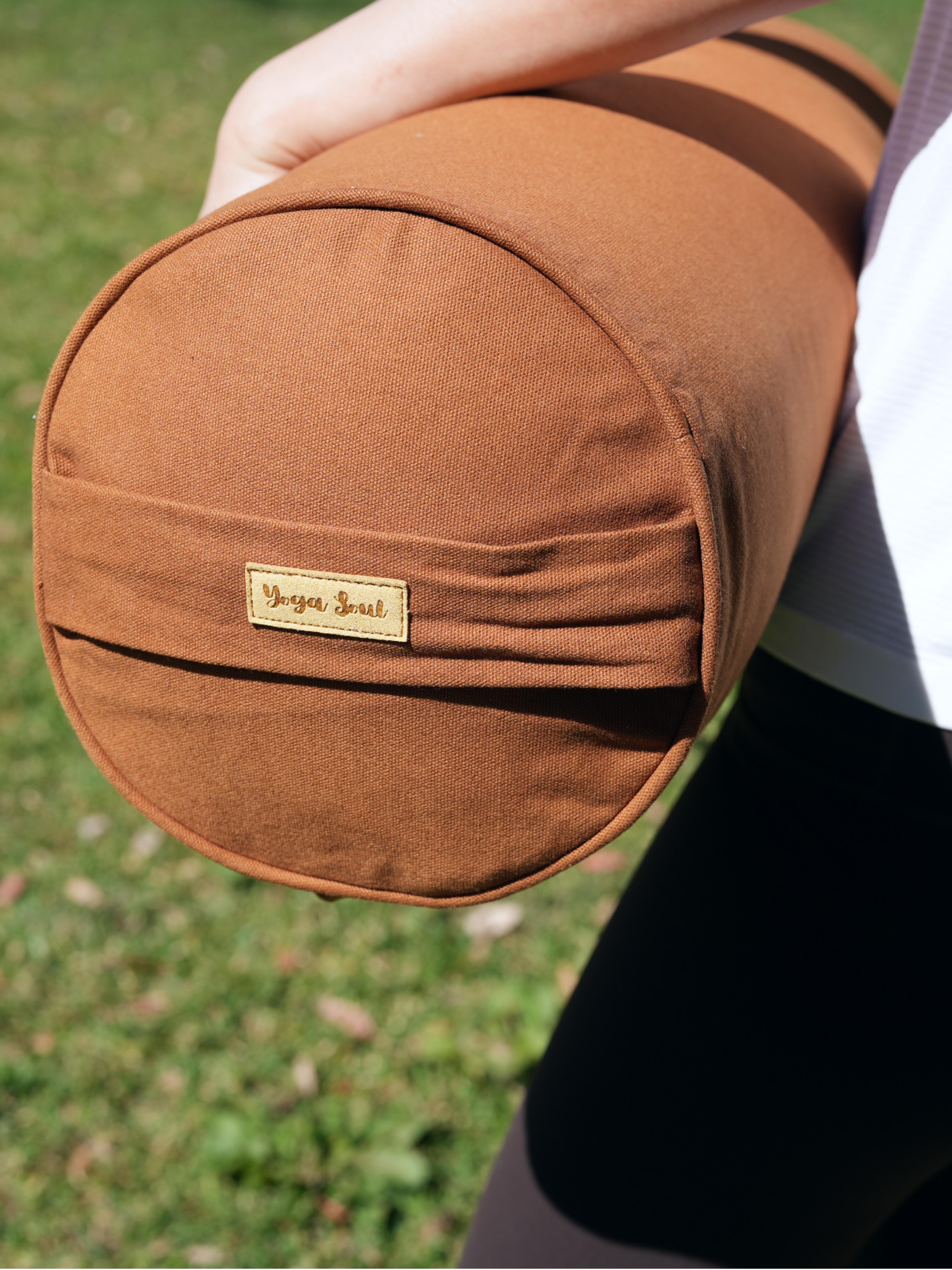 Round Yoga Bolster | Pure | Caramel