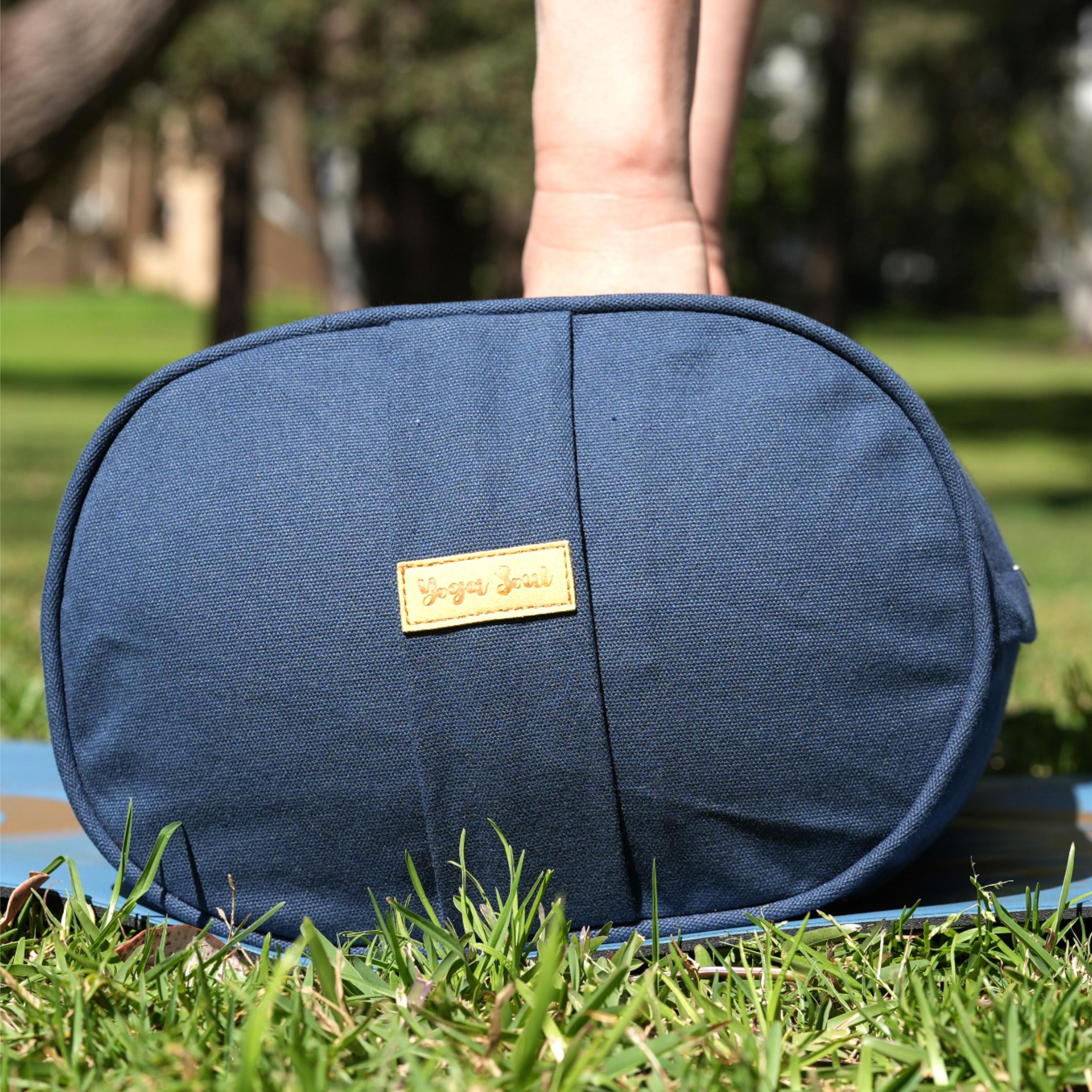 Oval Yoga Bolster | Pure | Navy