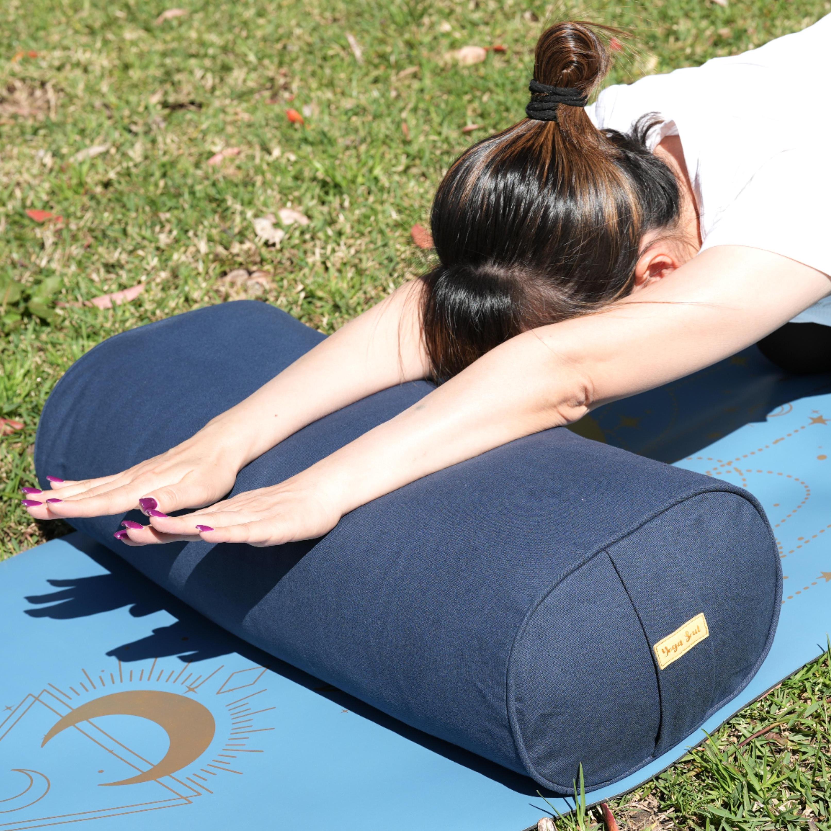 Oval Yoga Bolster | Pure | Navy