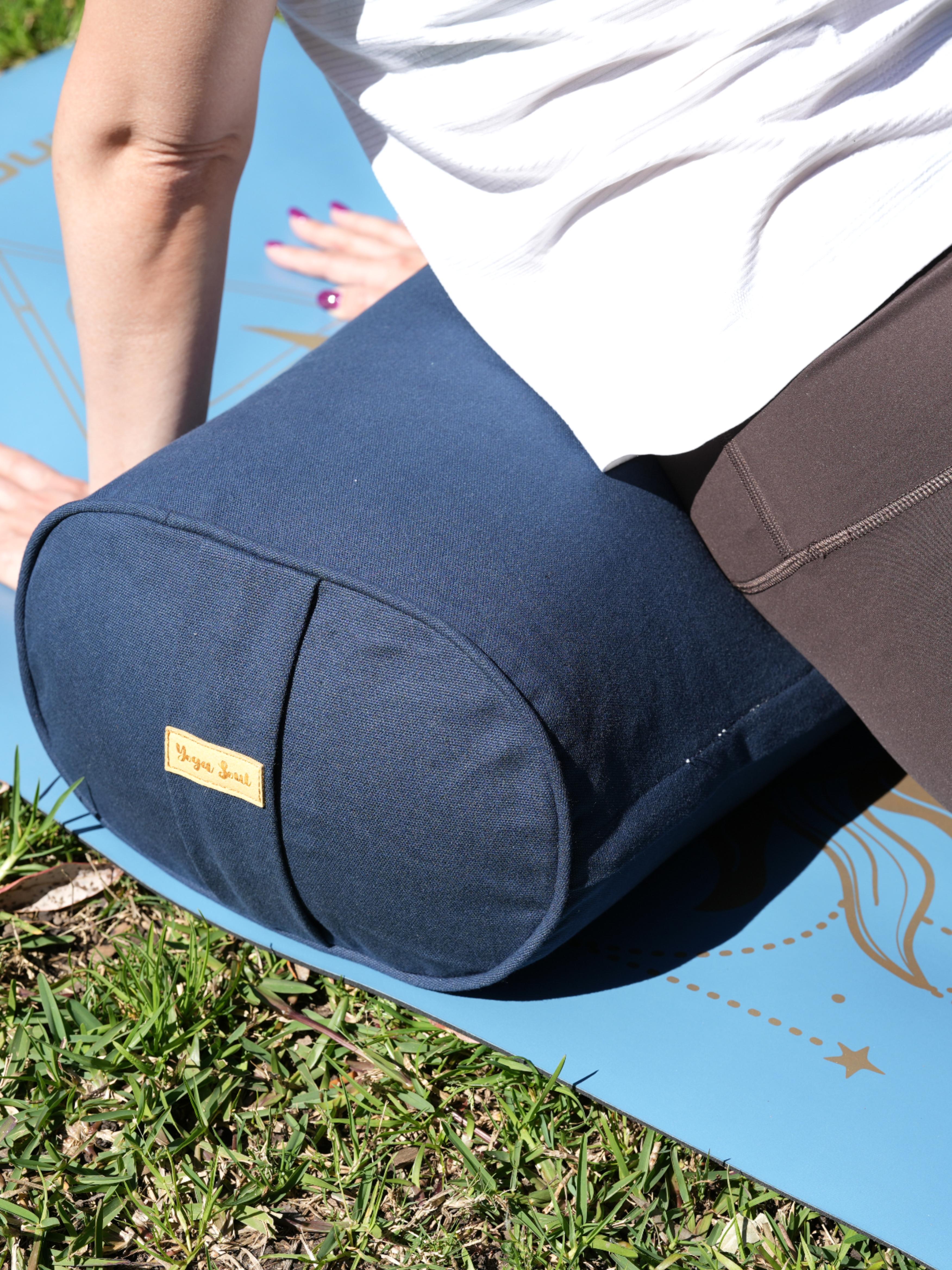 Oval Yoga Bolster | Pure | Navy