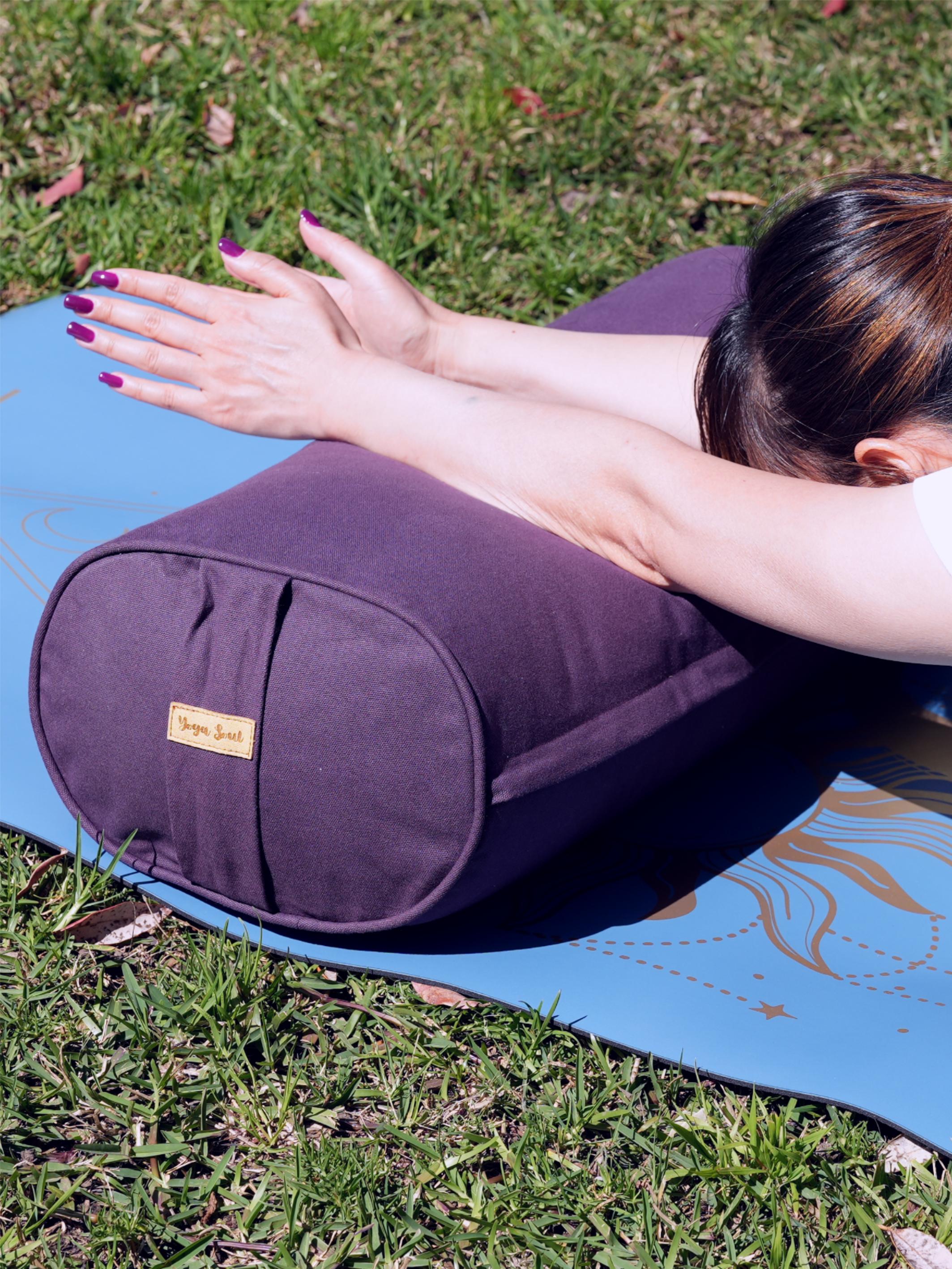 Oval Yoga Bolster | Pure | Purple