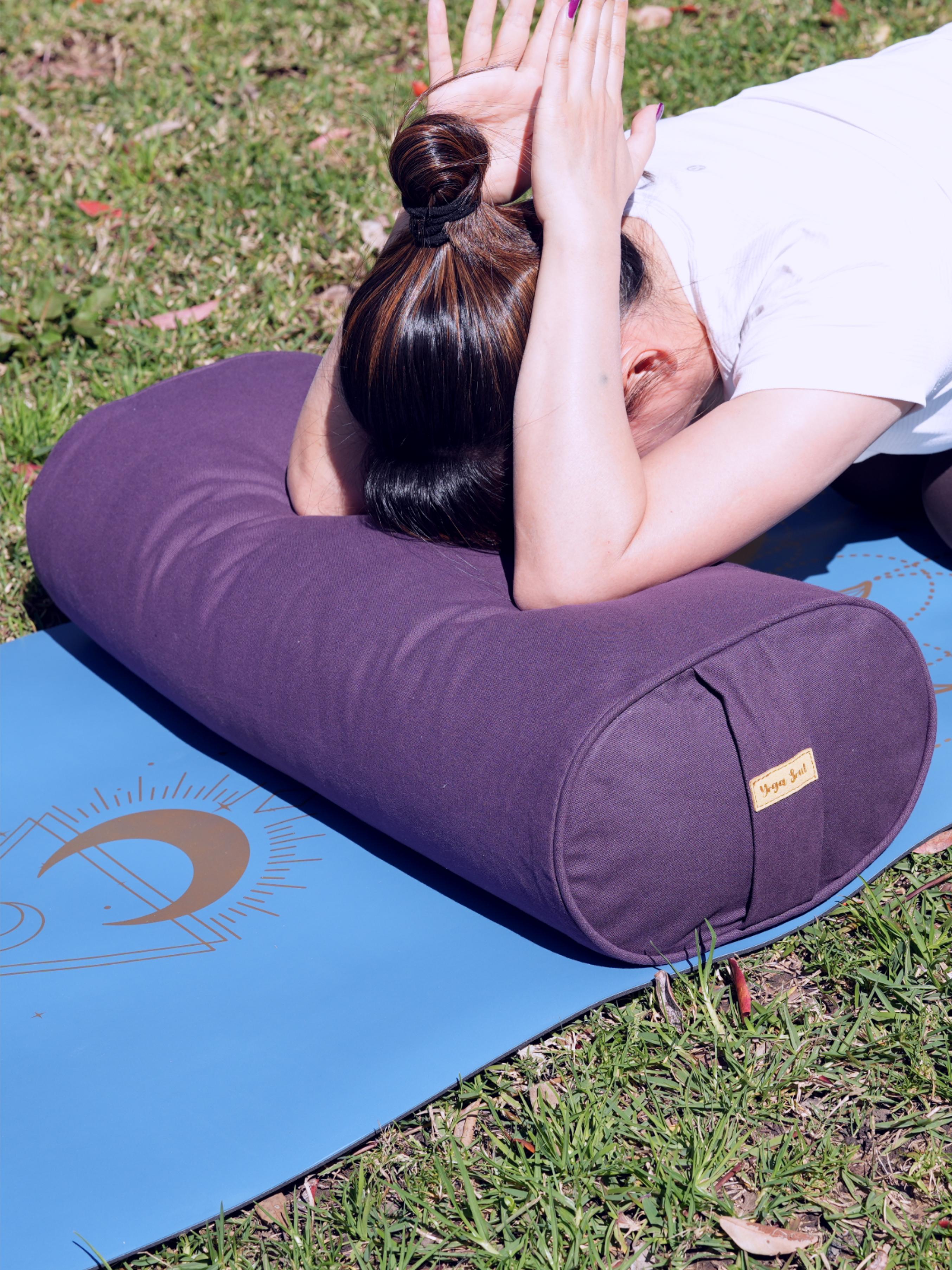Oval Yoga Bolster | Pure | Purple