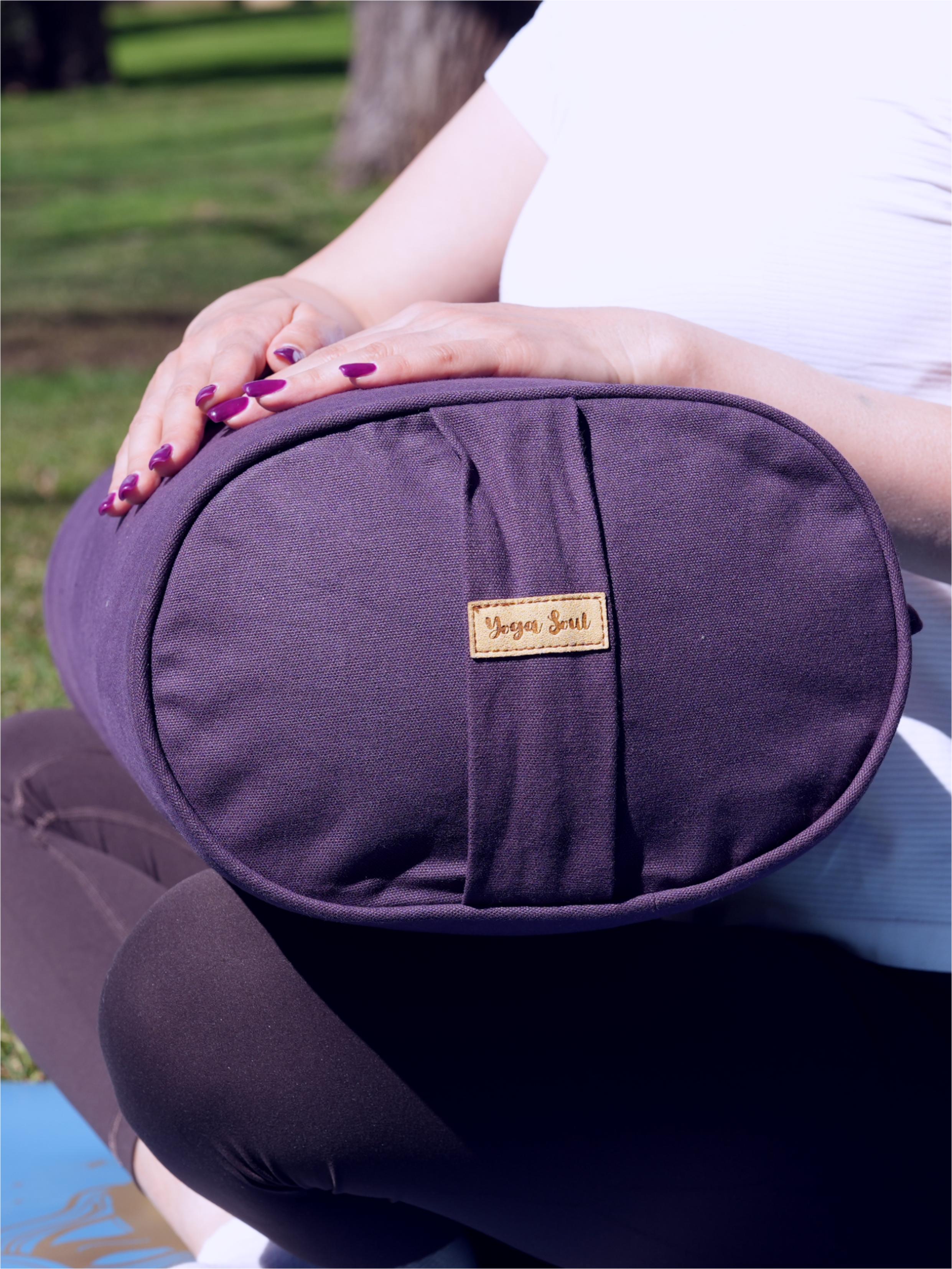 Oval Yoga Bolster | Pure | Purple
