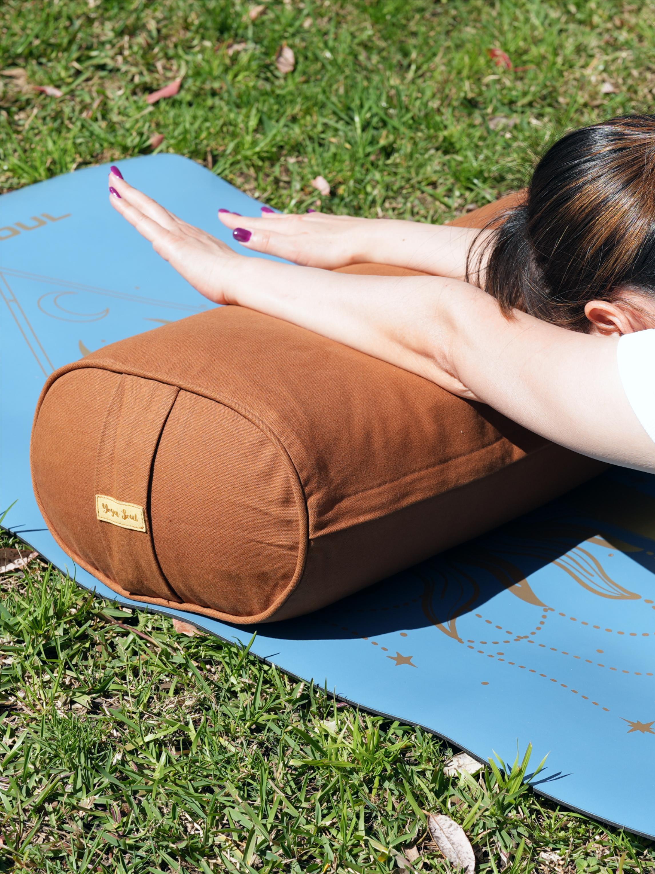 Oval Yoga Bolster | Pure | Caramel