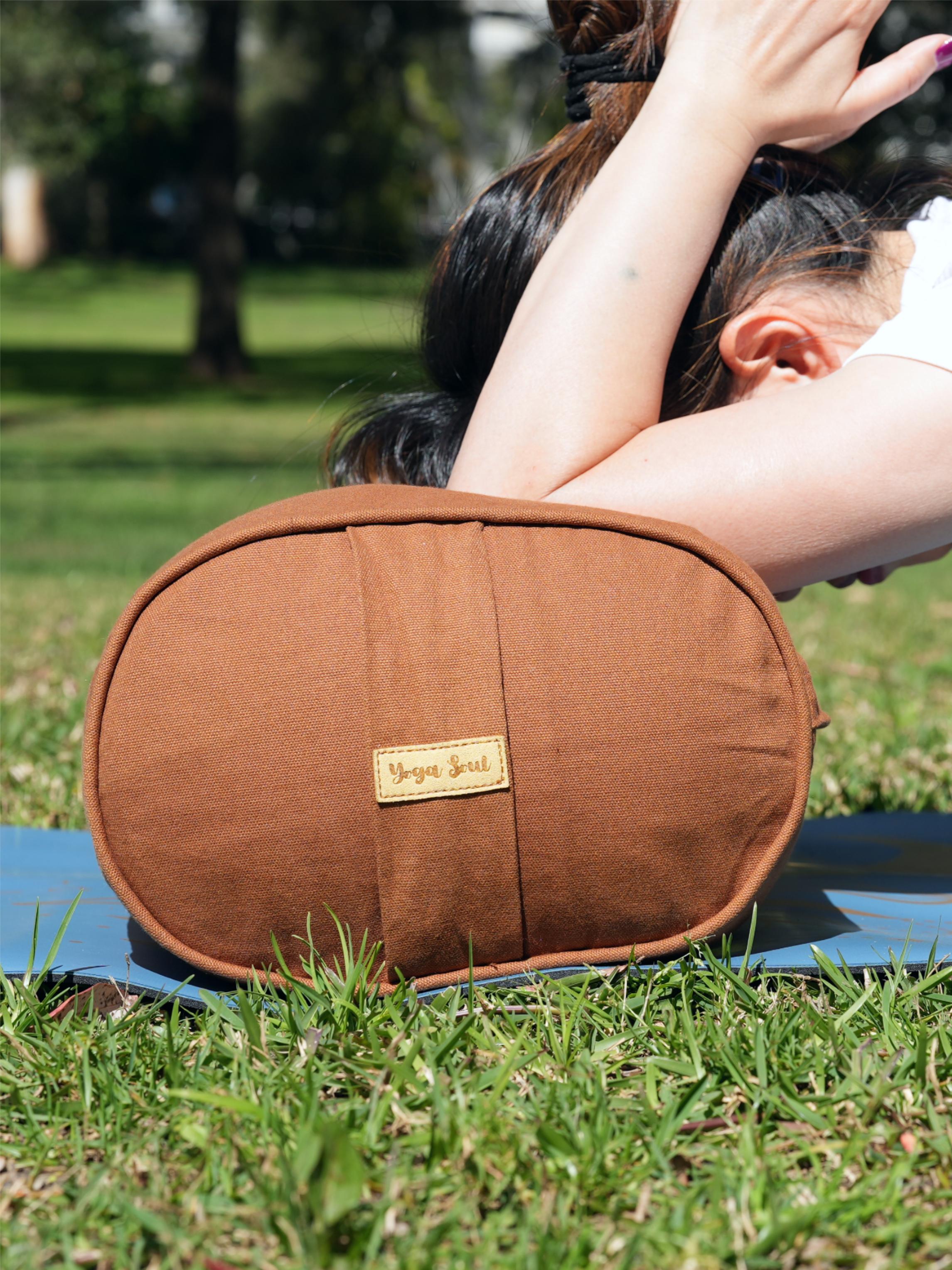 Oval Yoga Bolster | Pure | Caramel