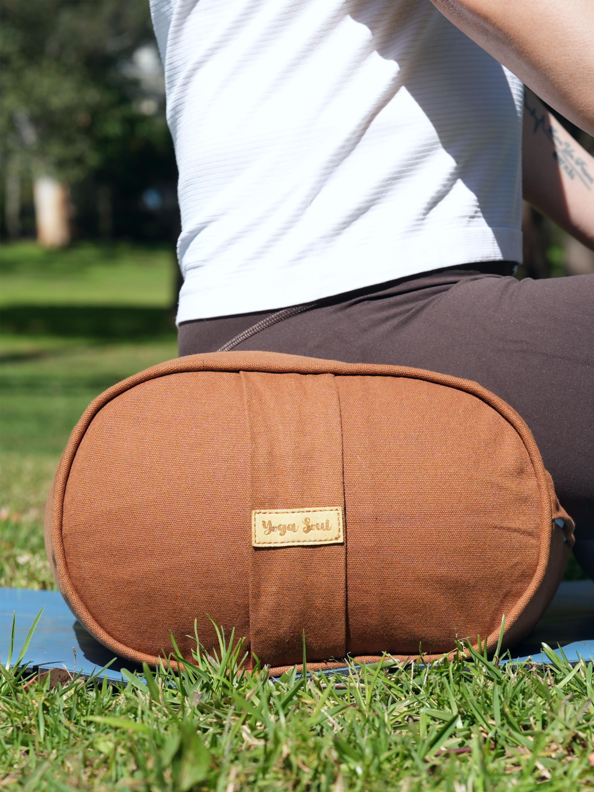 Oval Yoga Bolster | Pure | Caramel