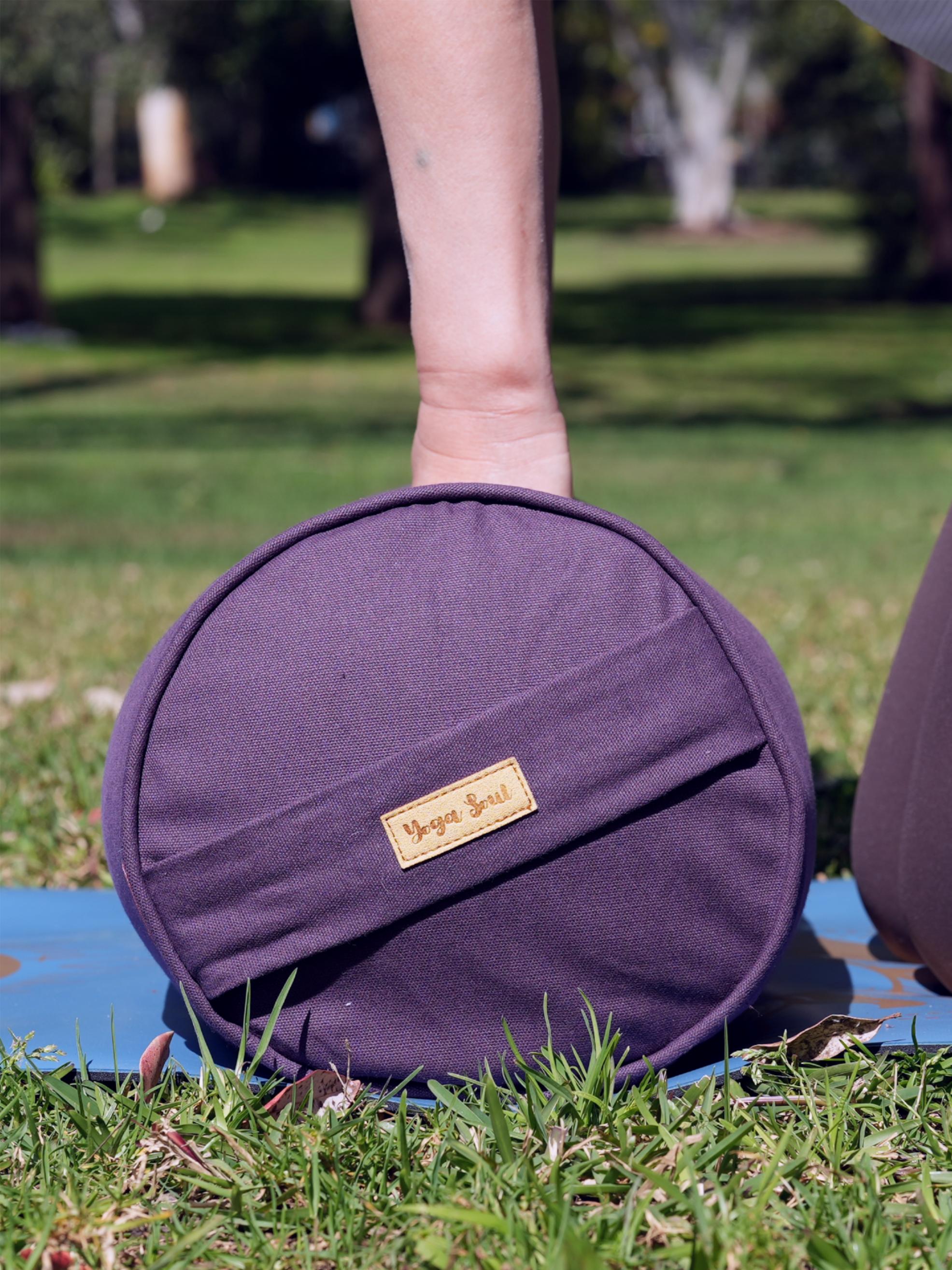 Round Yoga Bolster | Pure | Purple