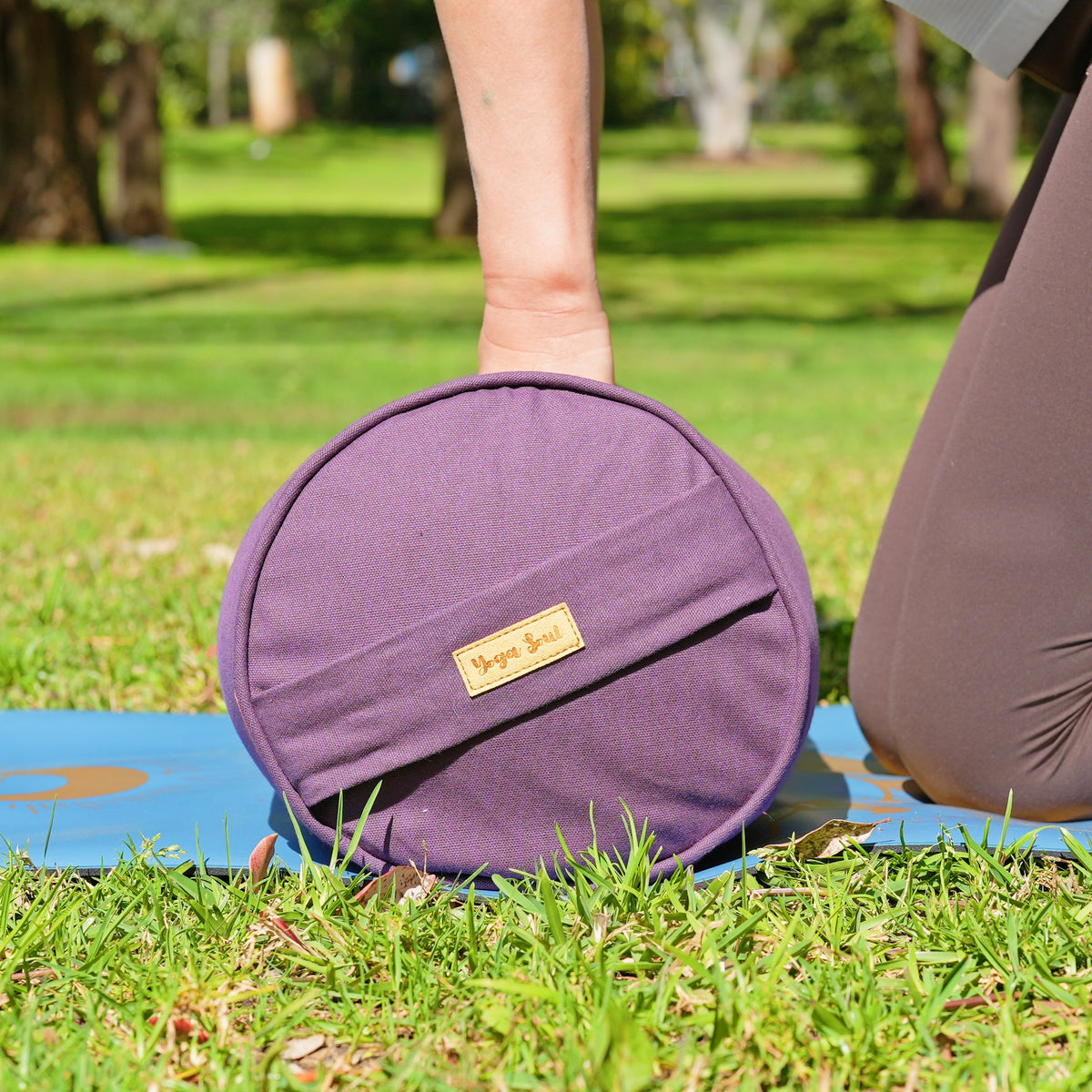 Round Yoga Bolster | Shyama Purple