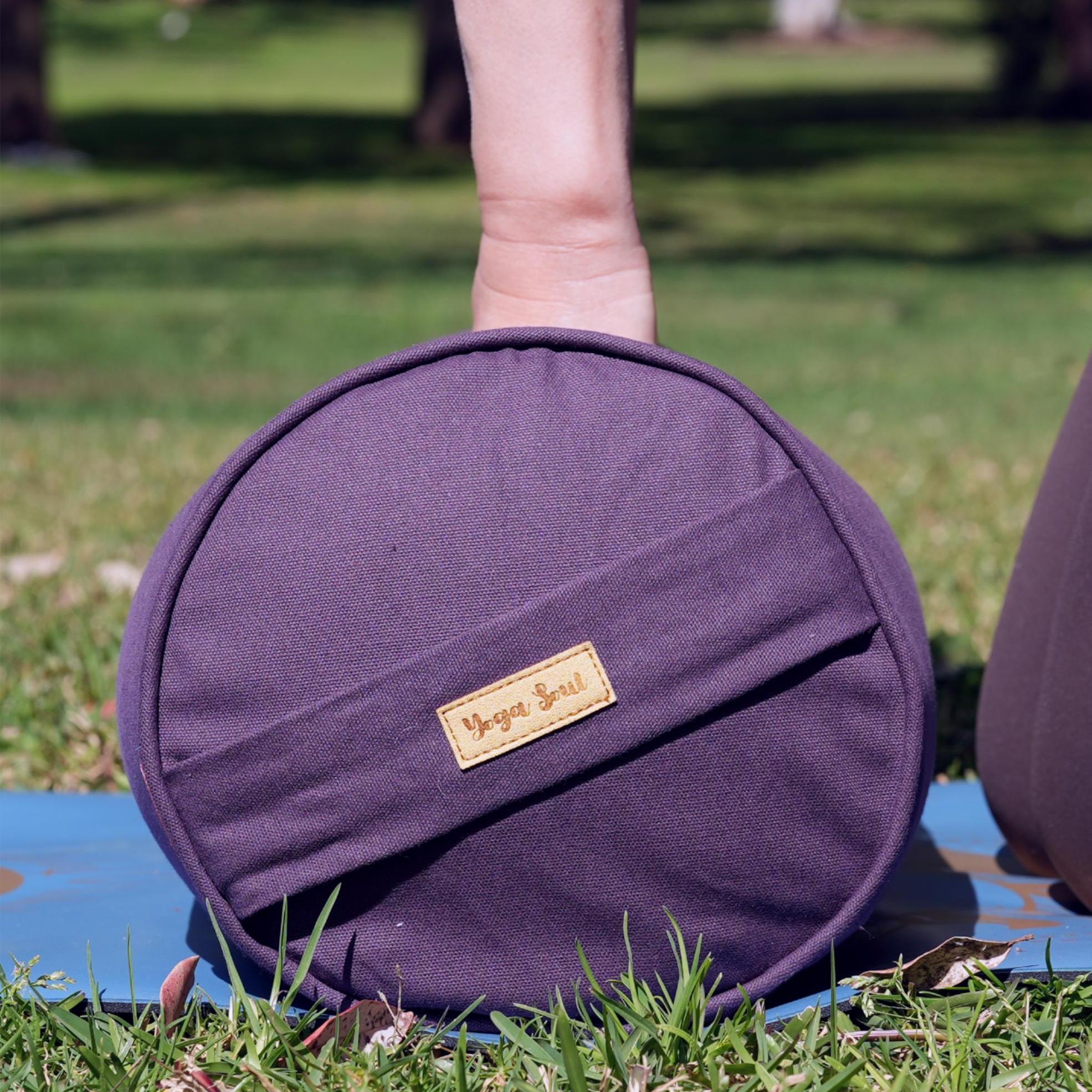 Round Yoga Bolster | Pure | Purple
