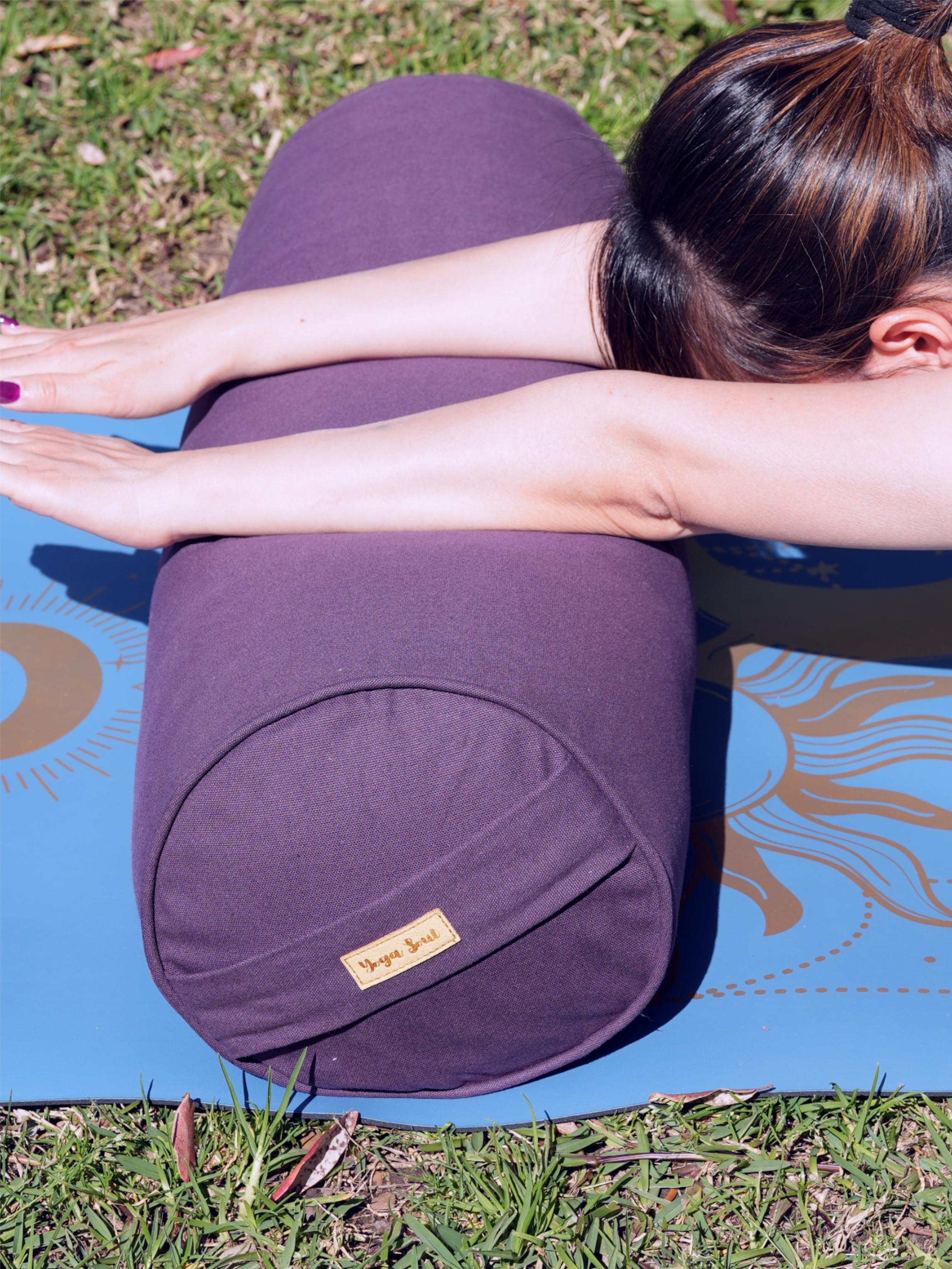 Round Yoga Bolster | Pure | Purple