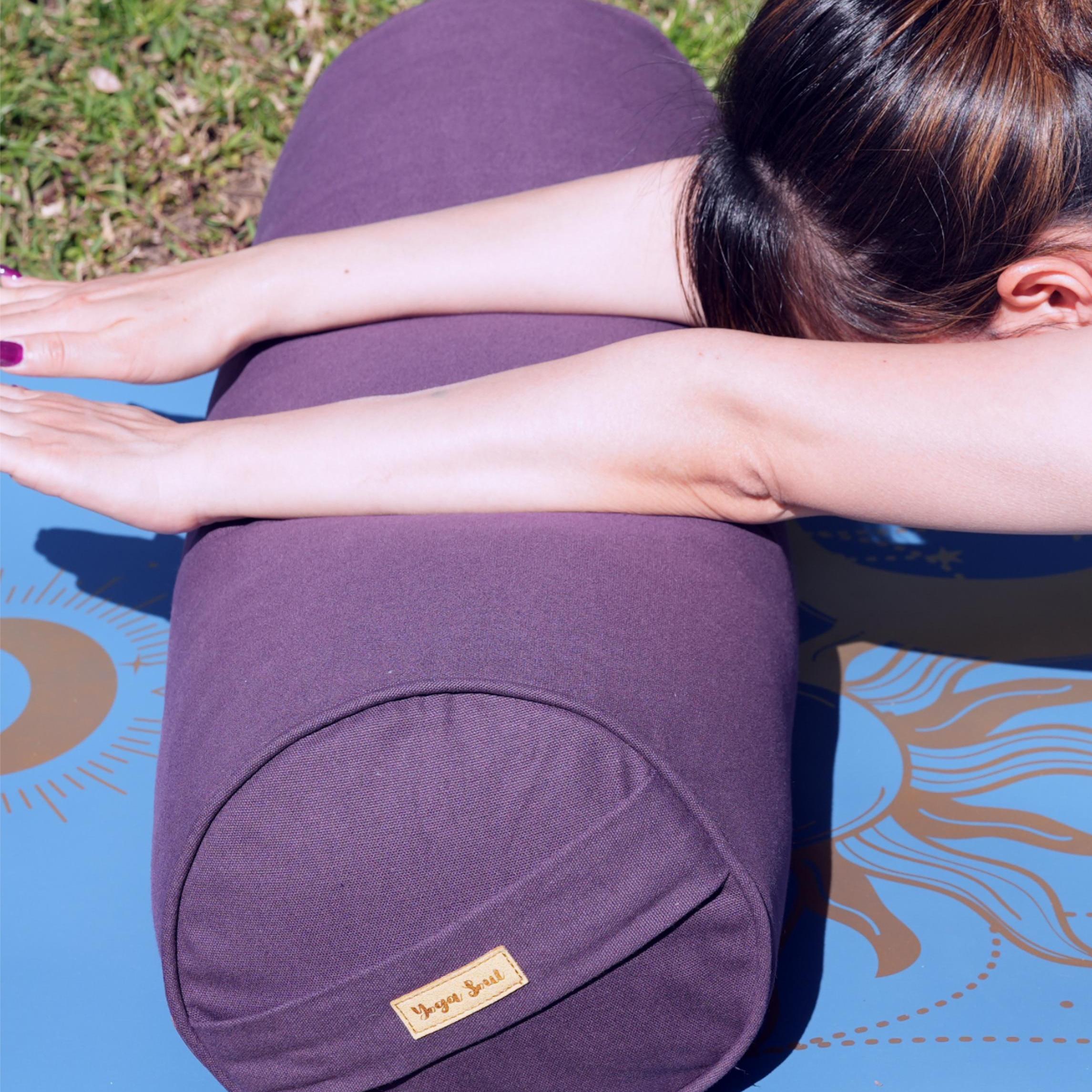 Round Yoga Bolster | Pure | Purple