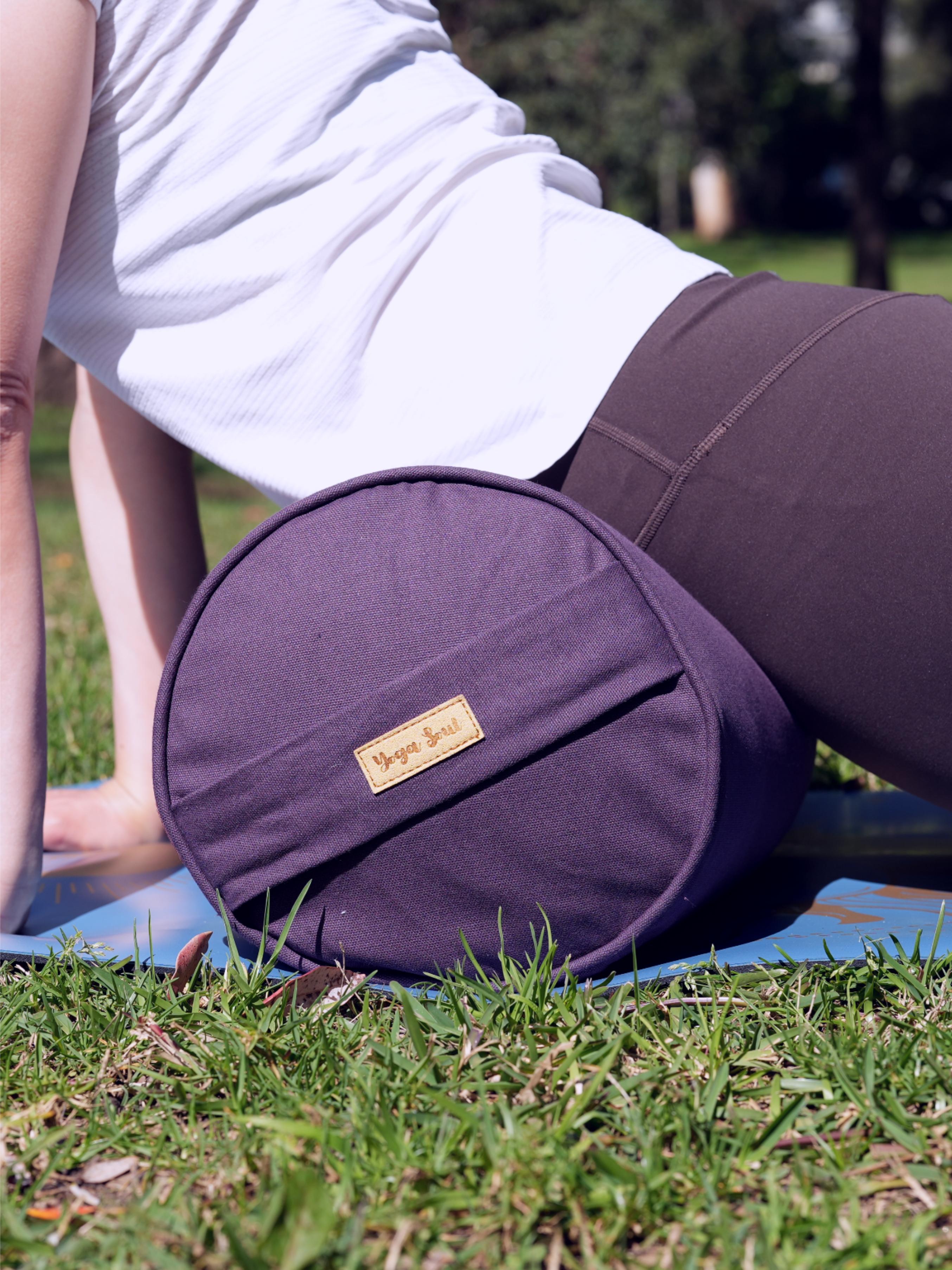 Round Yoga Bolster | Pure | Purple