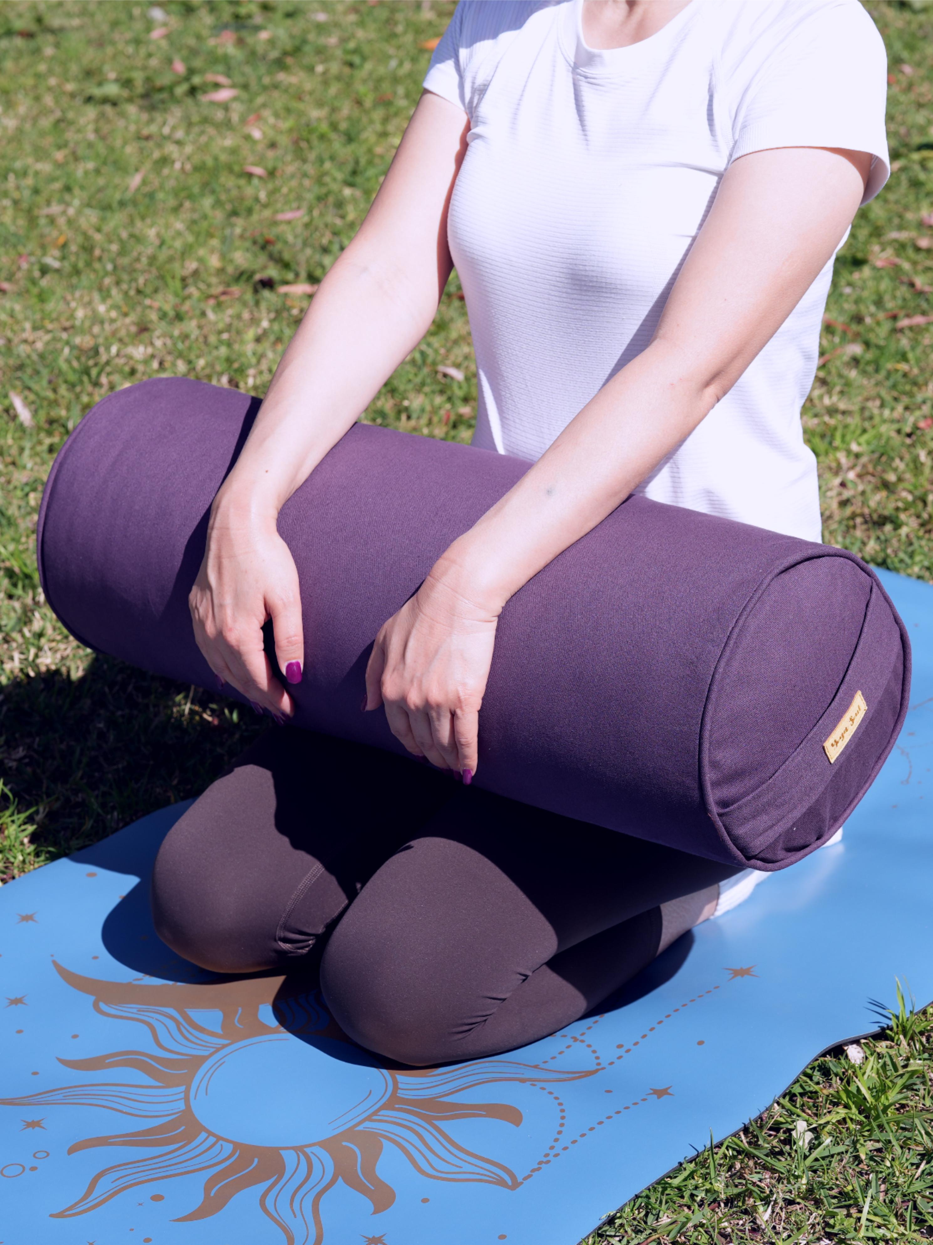 Round Yoga Bolster | Pure | Purple