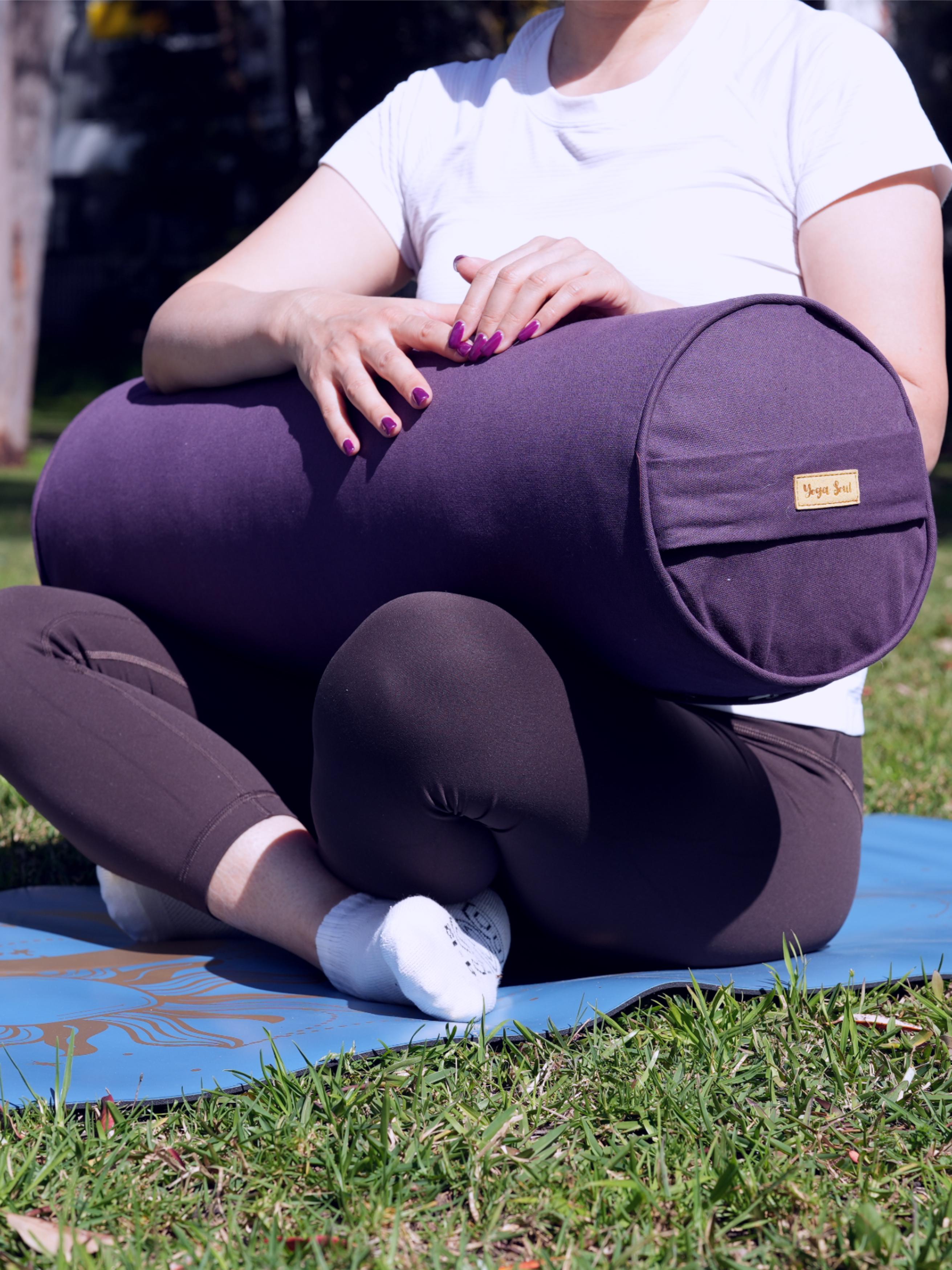 Round Yoga Bolster | Pure | Purple