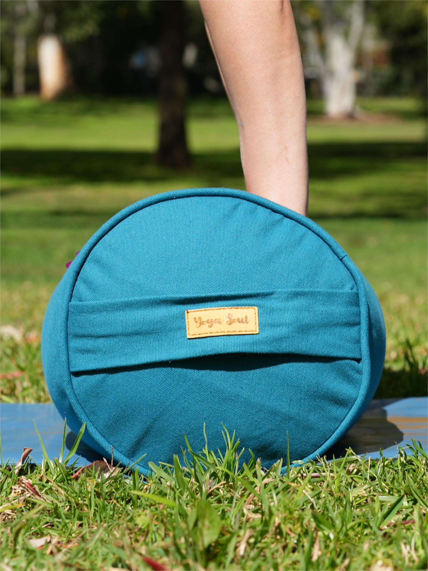 Round Yoga Bolster | Pure | Teal