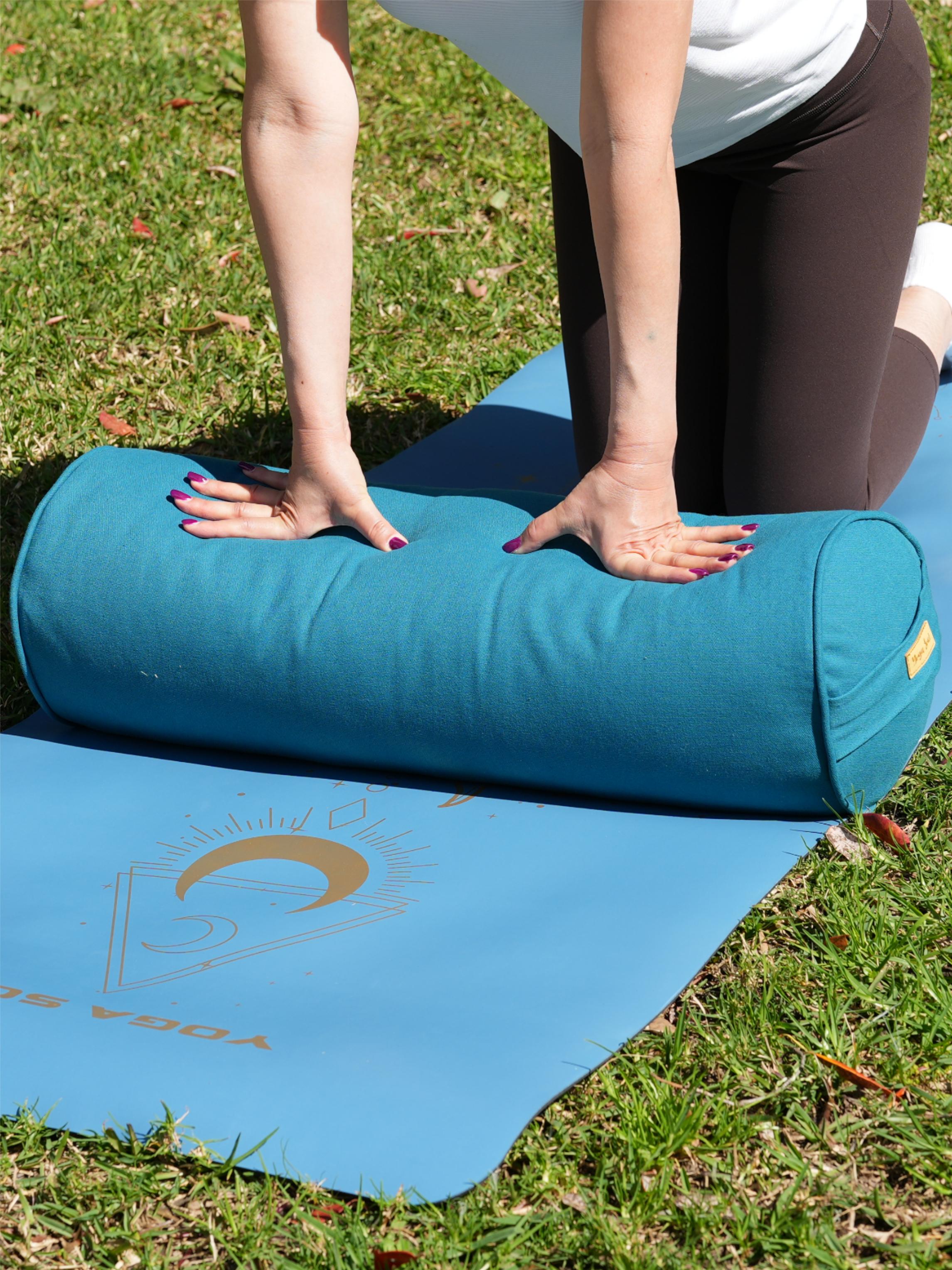Round Yoga Bolster | Pure | Teal