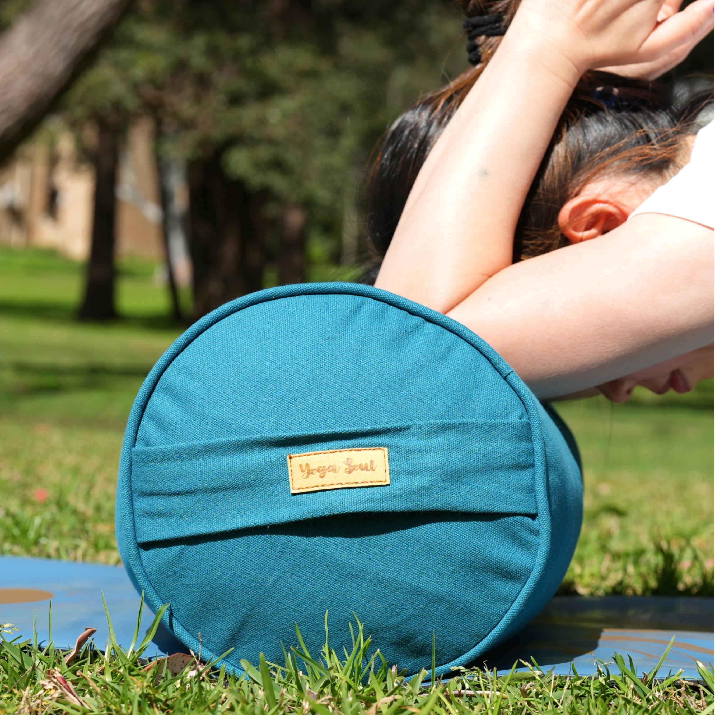 Round Yoga Bolster | Pure | Teal