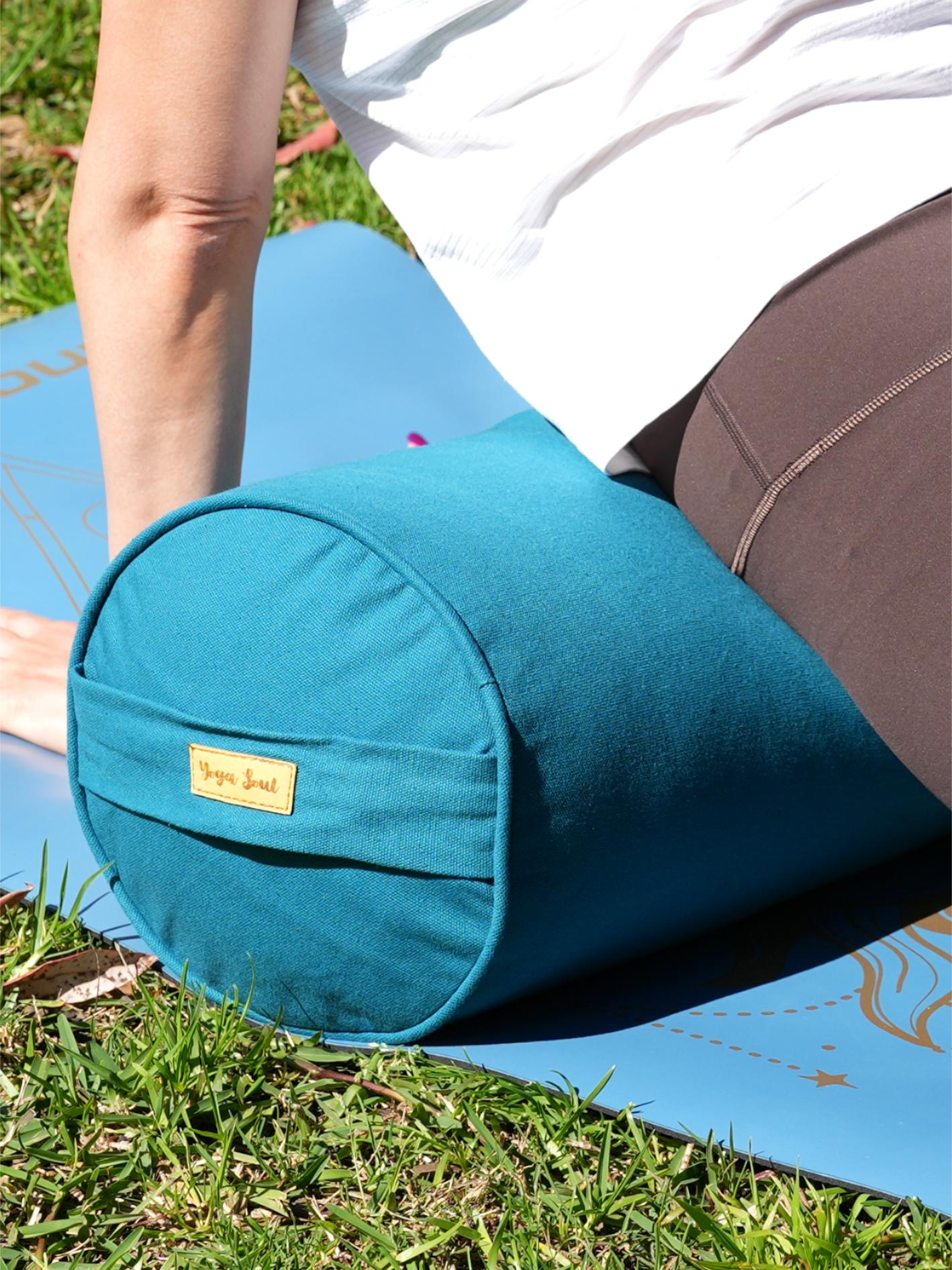 Round Yoga Bolster | Pure | Teal