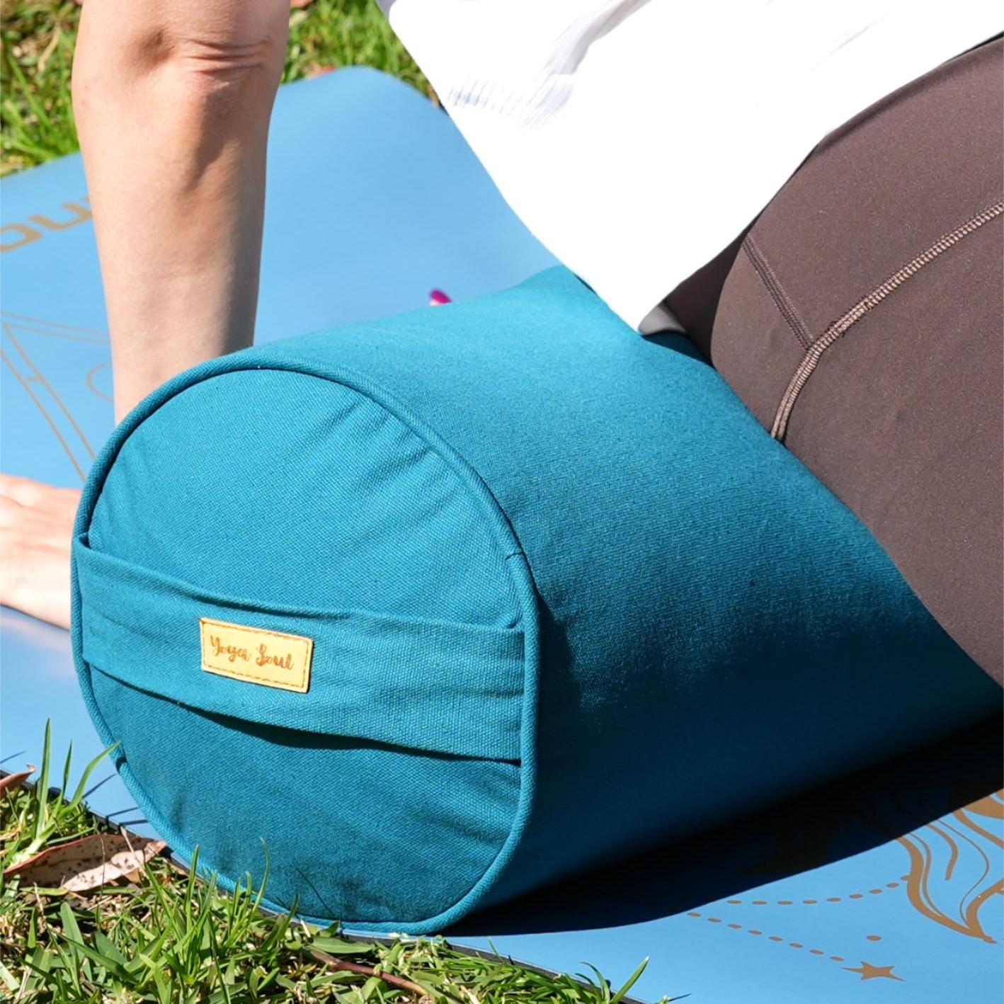 Round Yoga Bolster | Pure | Teal